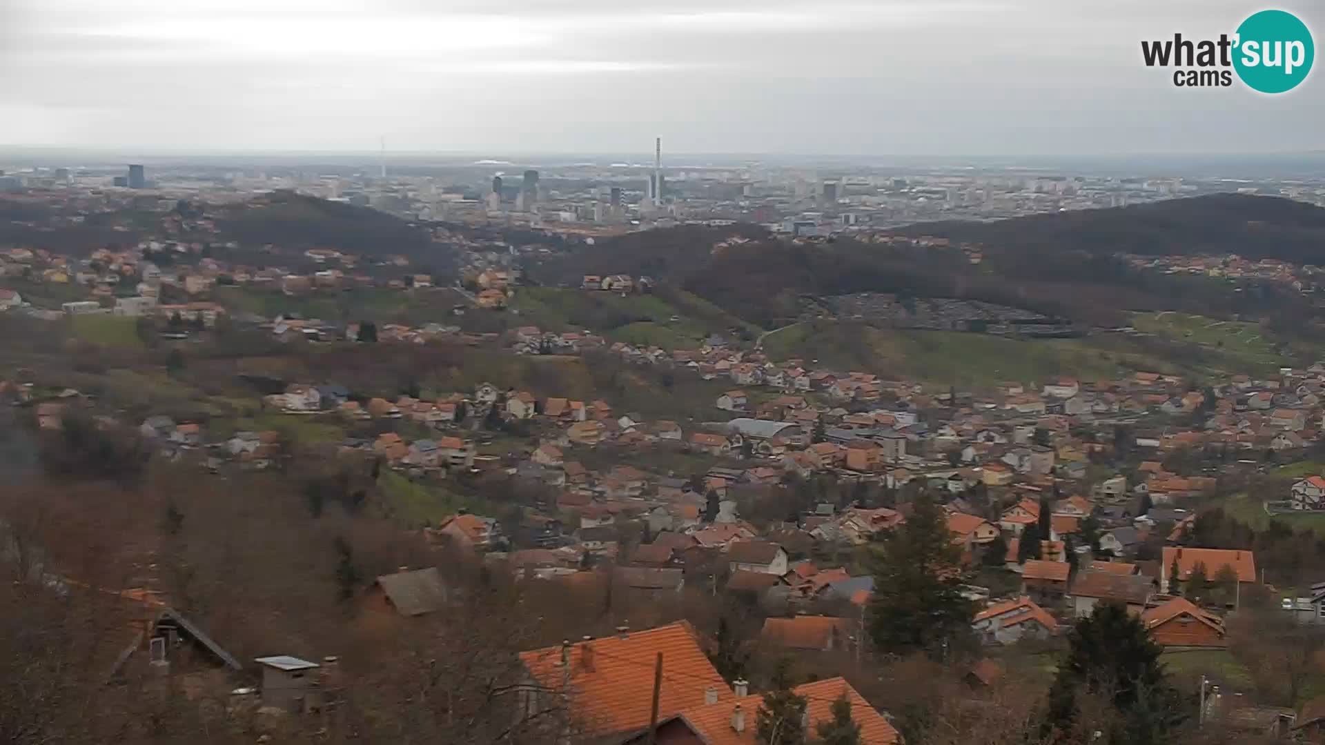 Vue panoramique de Zagreb