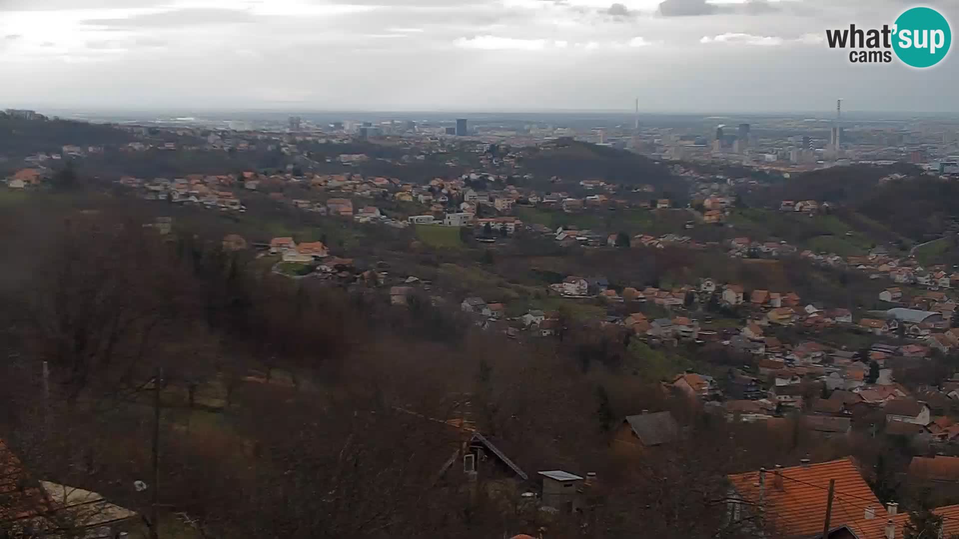 Vista panoramica di Zagabria