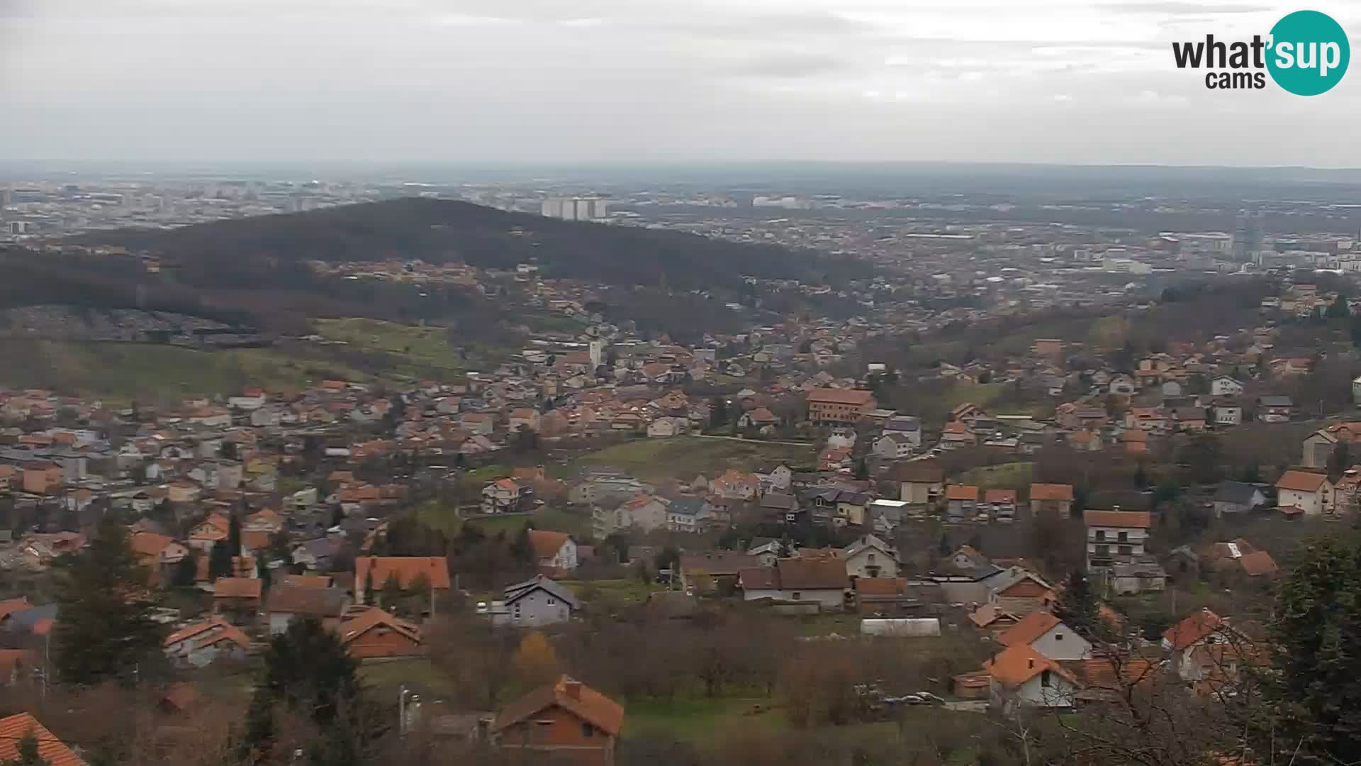 Vista panoramica di Zagabria