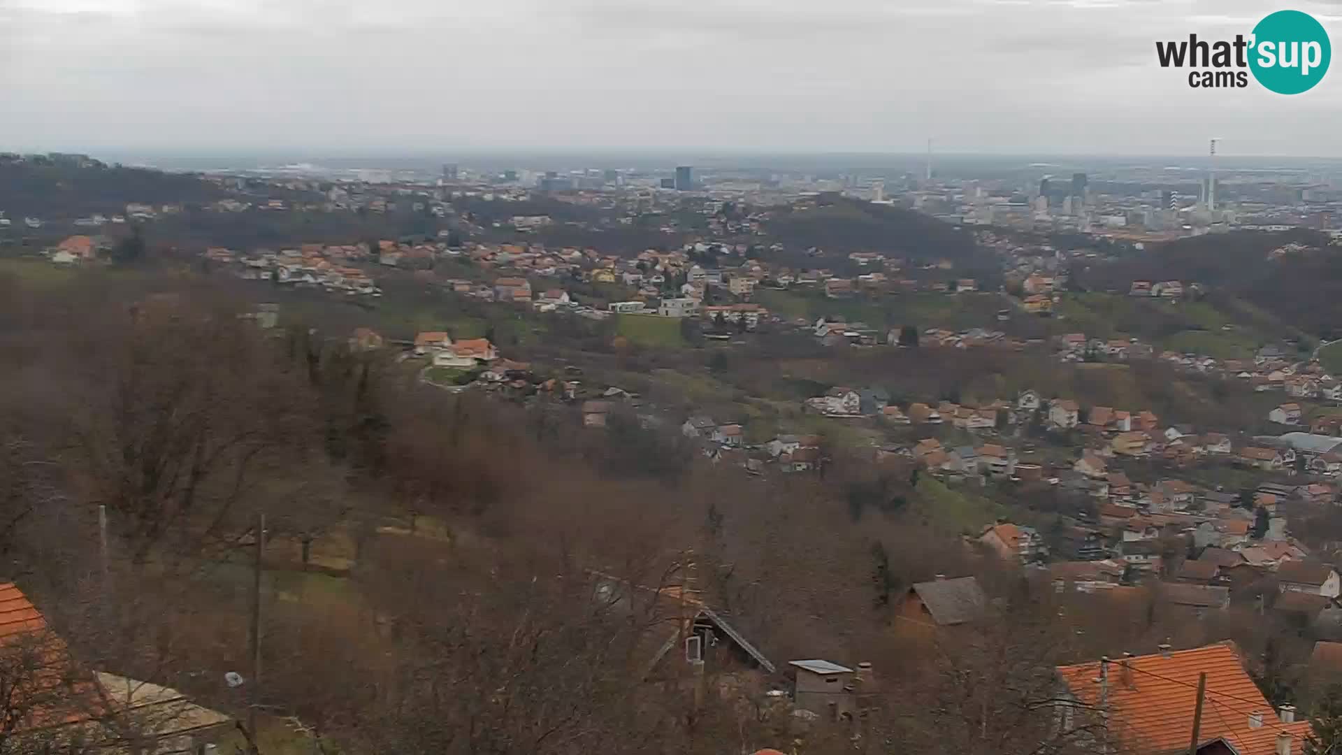 Vista panoramica di Zagabria