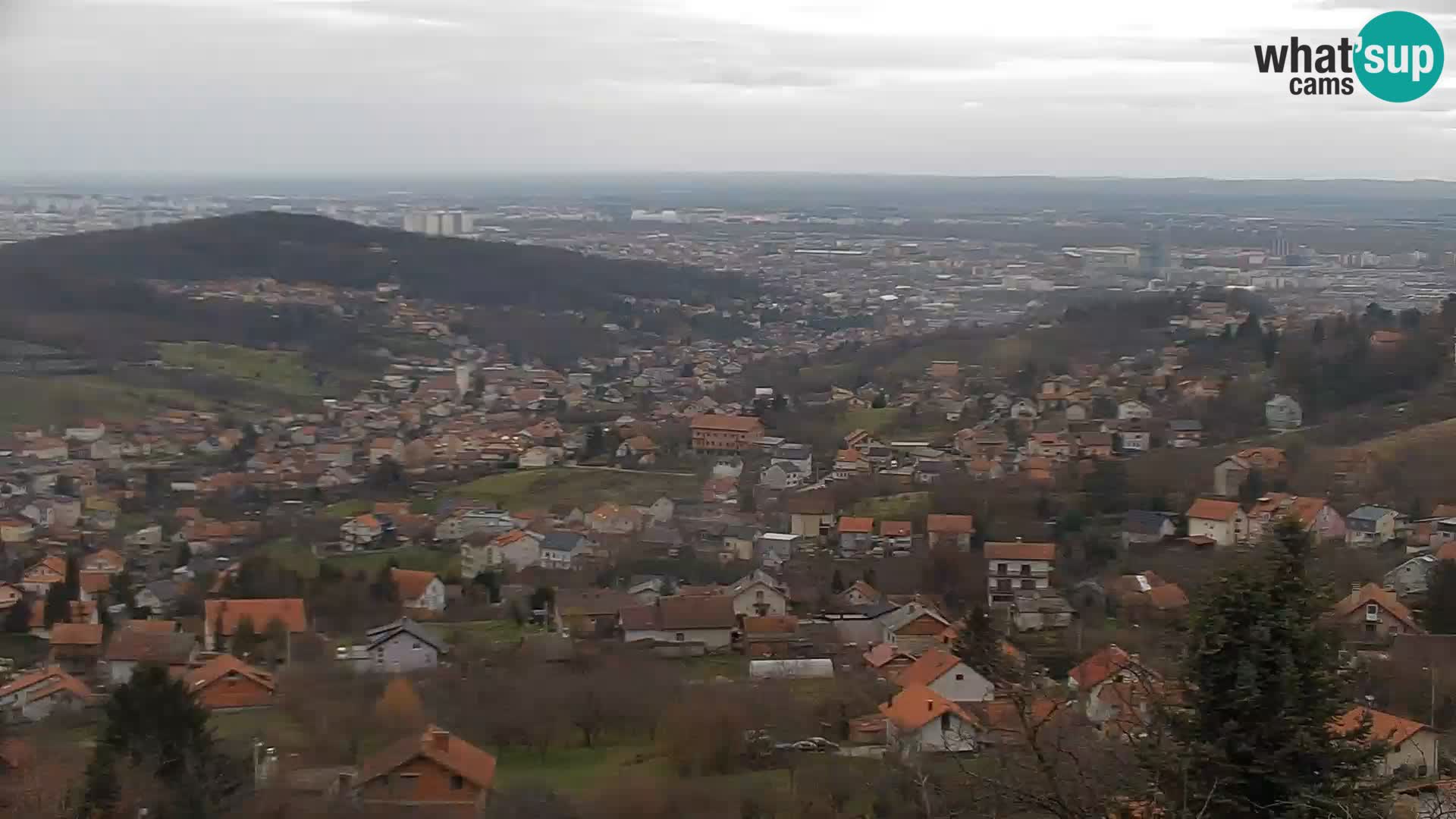 Vista panoramica di Zagabria