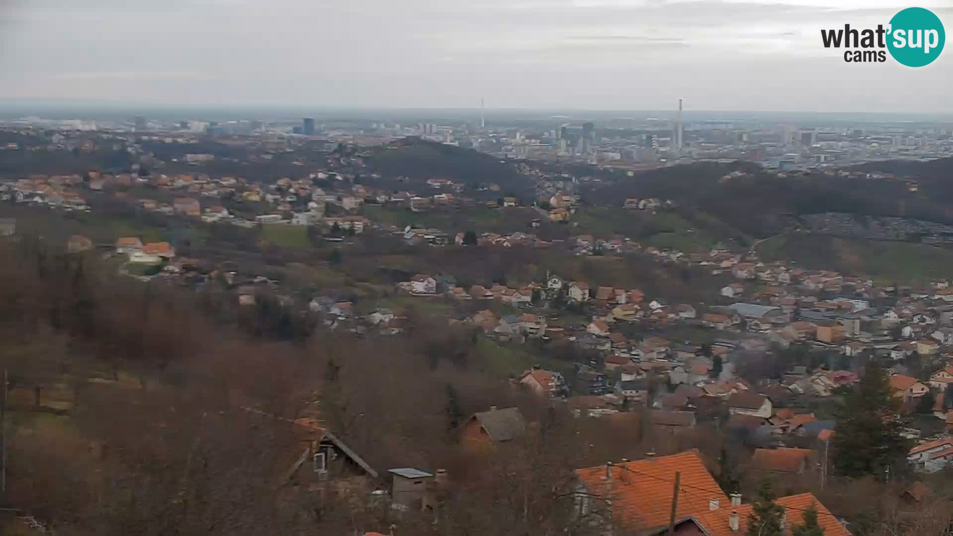 Panoramic view of Zagreb