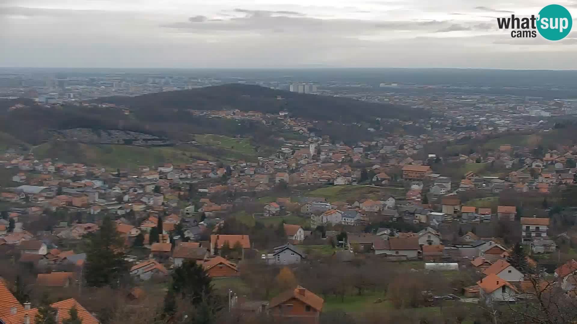 Vista panoramica di Zagabria