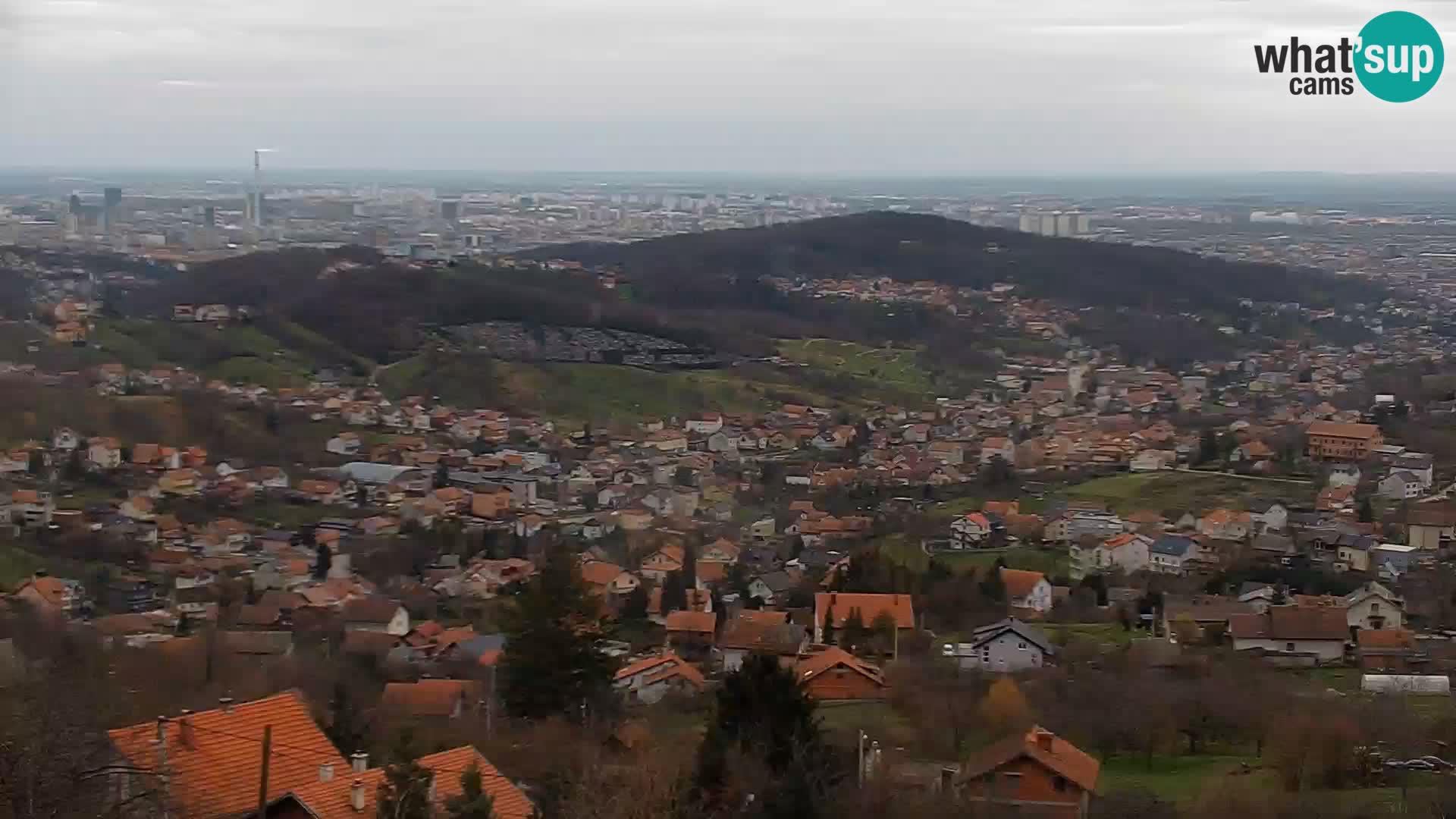 Vista panoramica di Zagabria