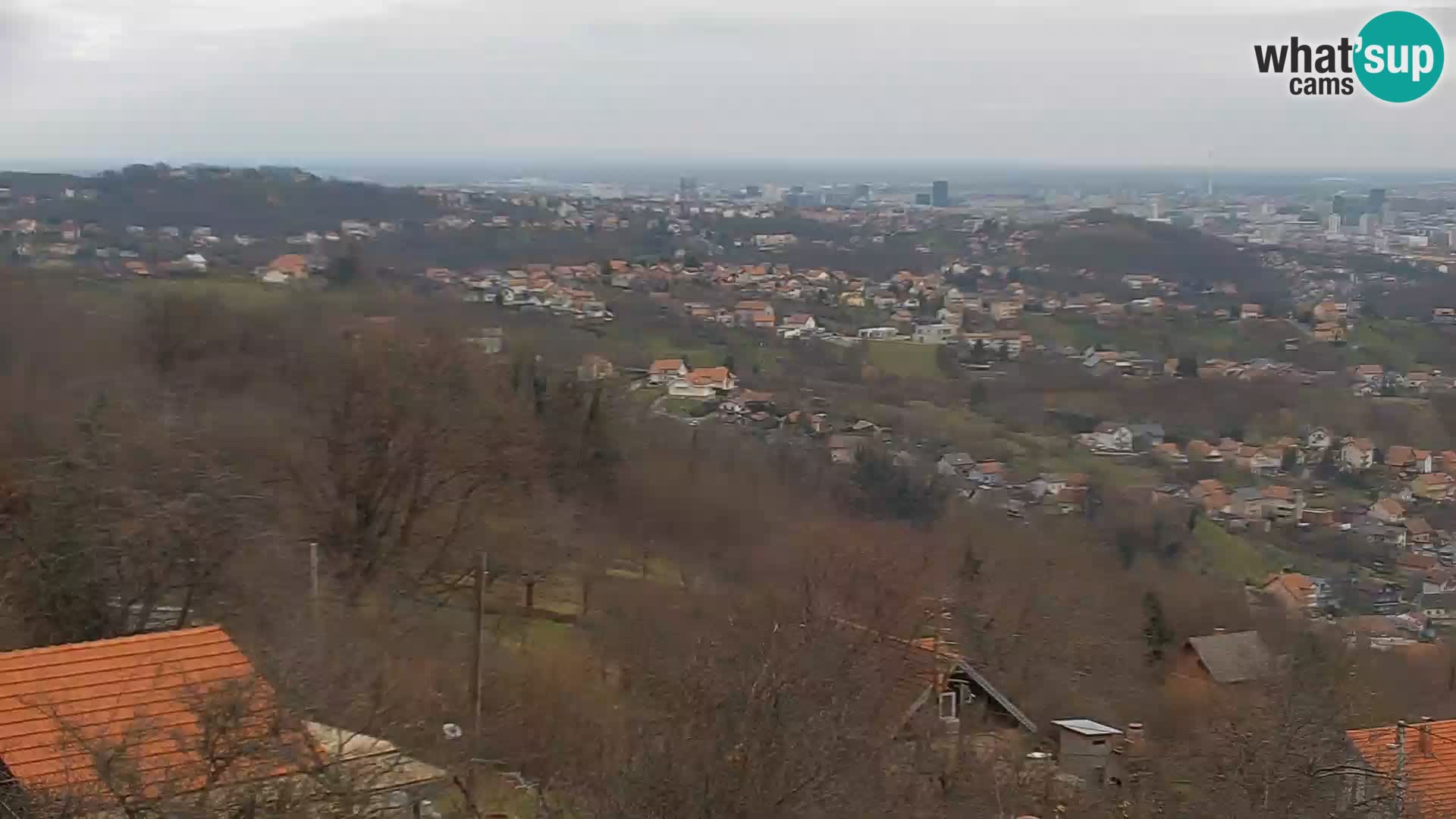 Vista panoramica di Zagabria