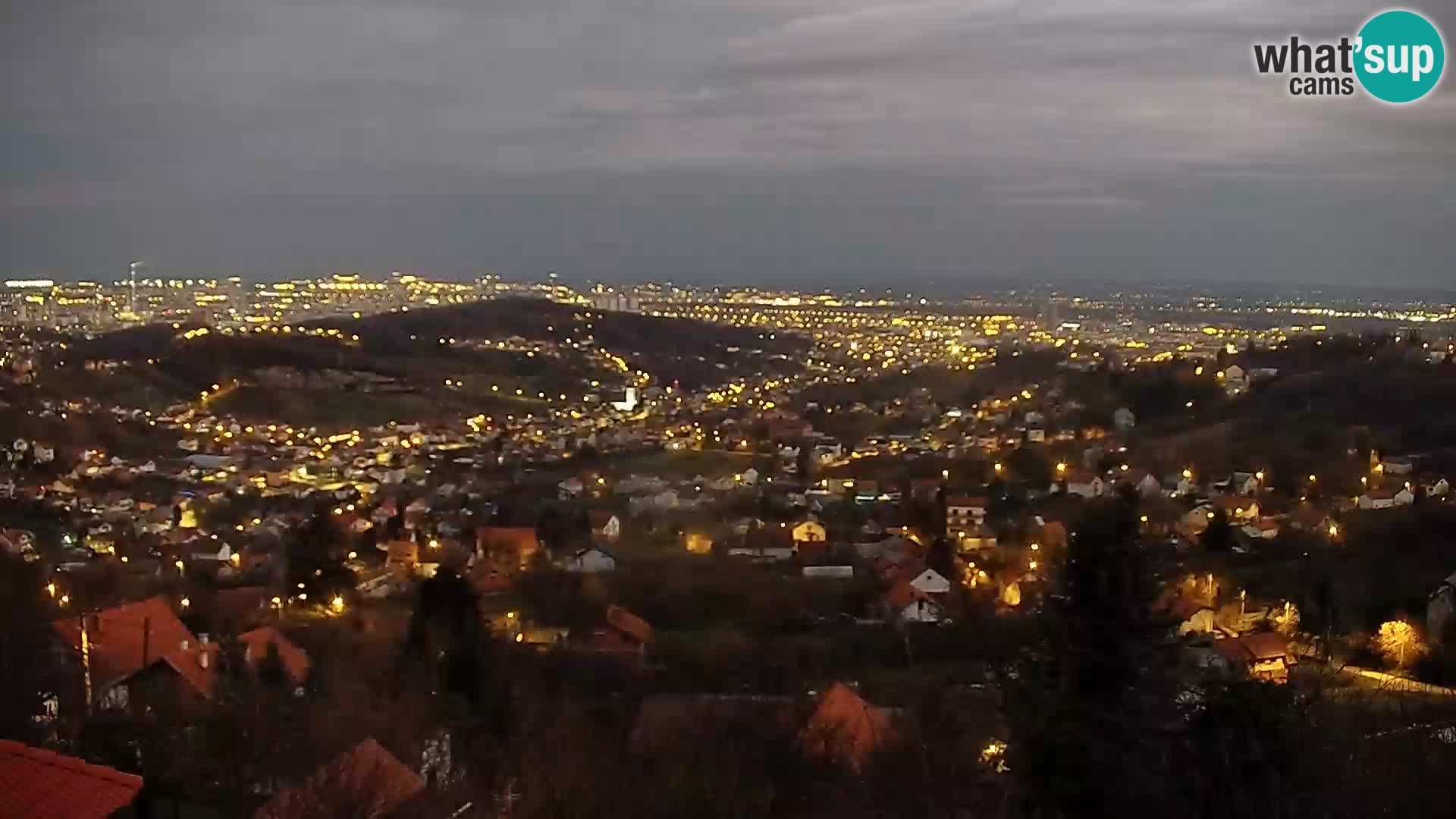 Vue panoramique de Zagreb