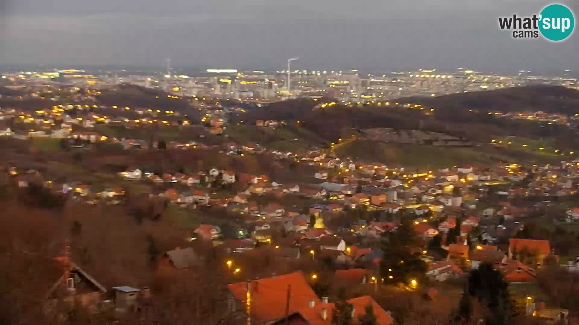 Vue panoramique de Zagreb