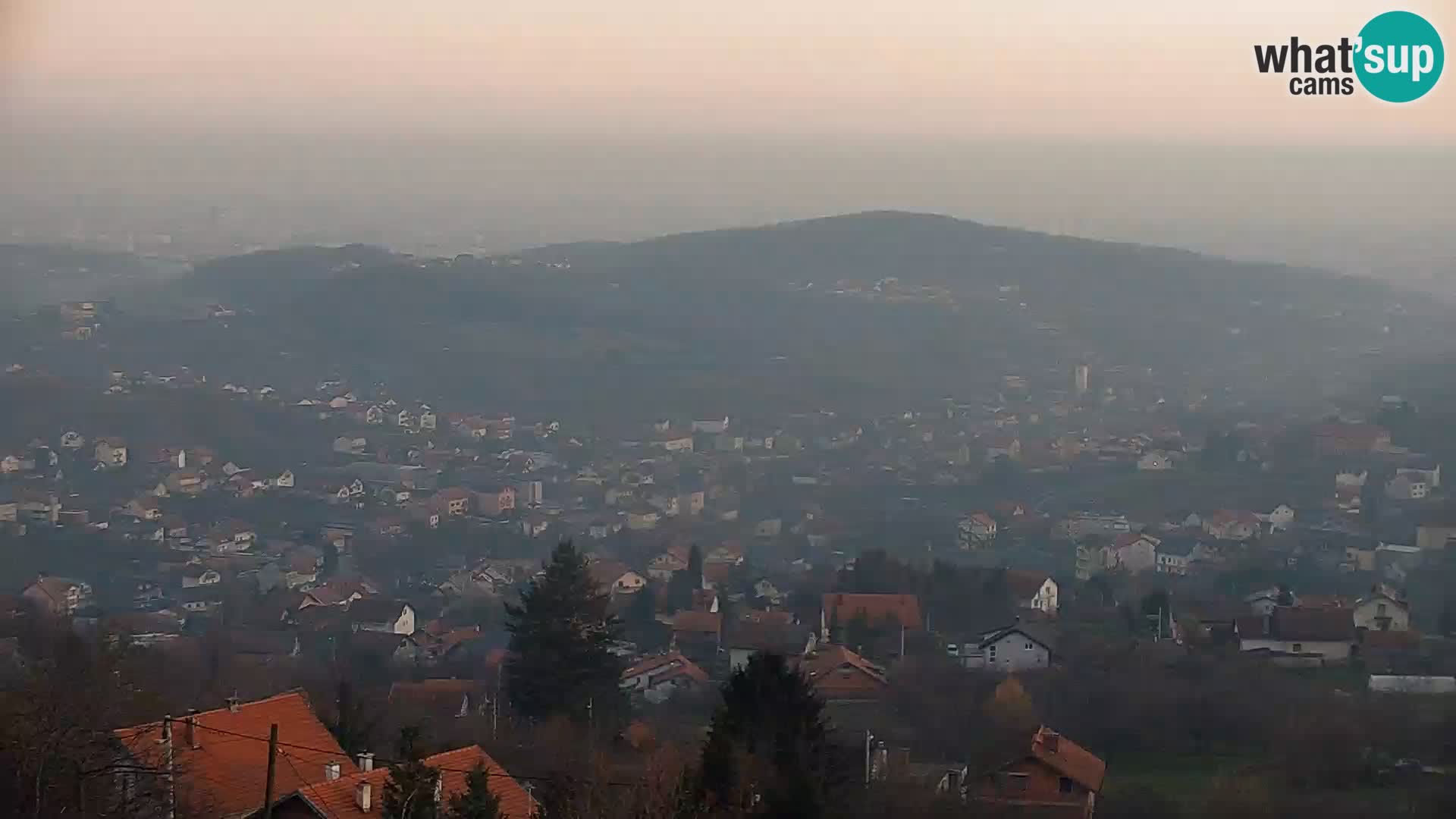 Vista panoramica di Zagabria