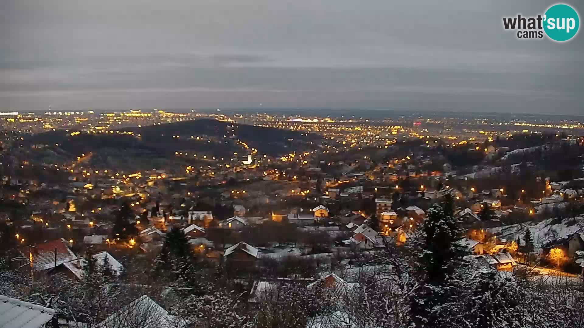 Vista panoramica di Zagabria