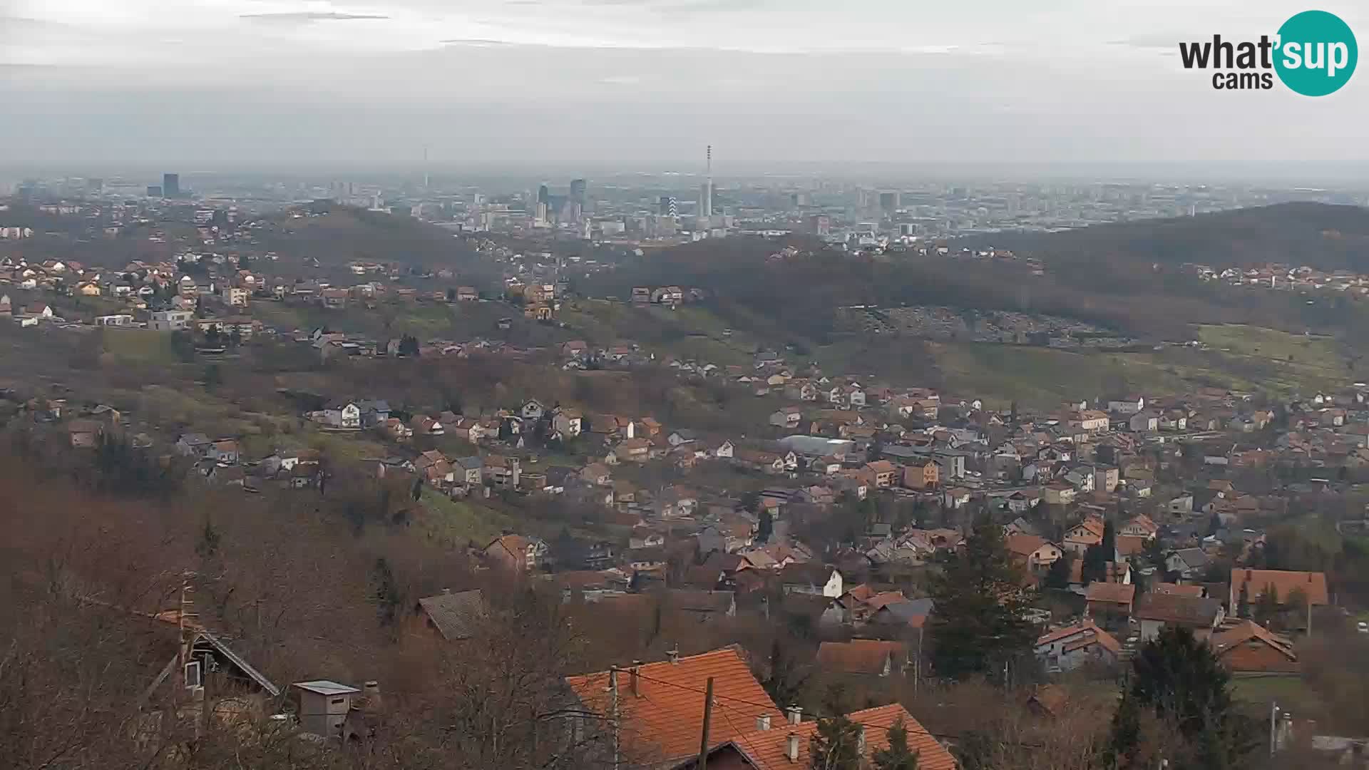 Vista panoramica di Zagabria