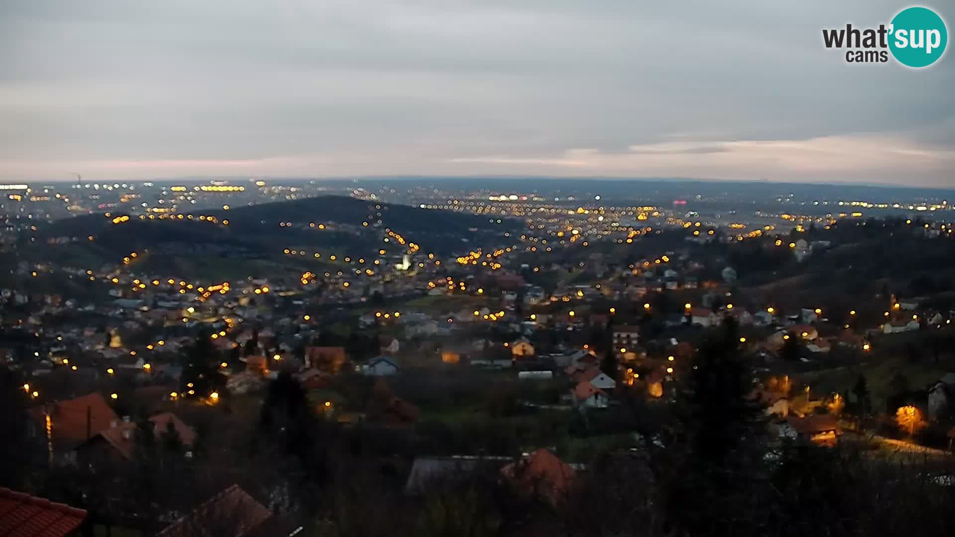 Vue panoramique de Zagreb