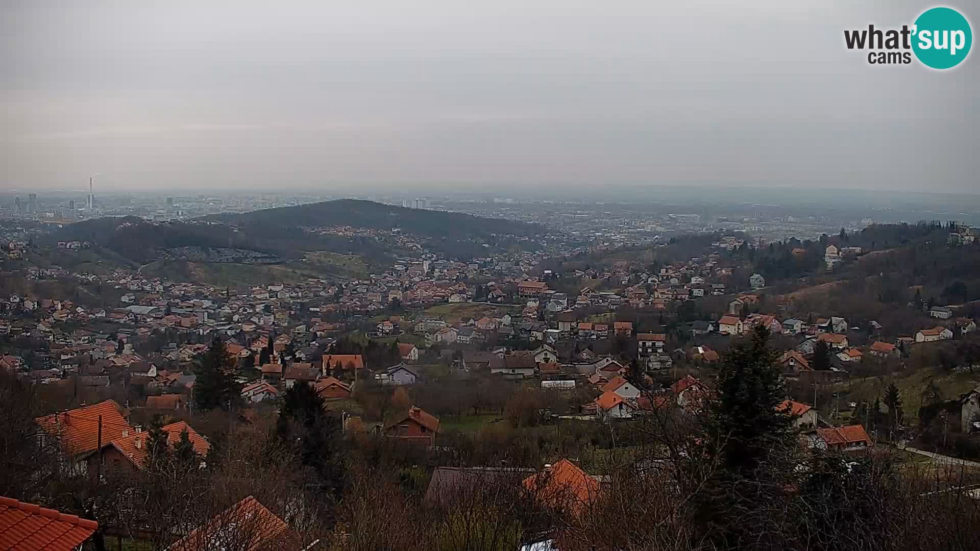 Vista panoramica di Zagabria