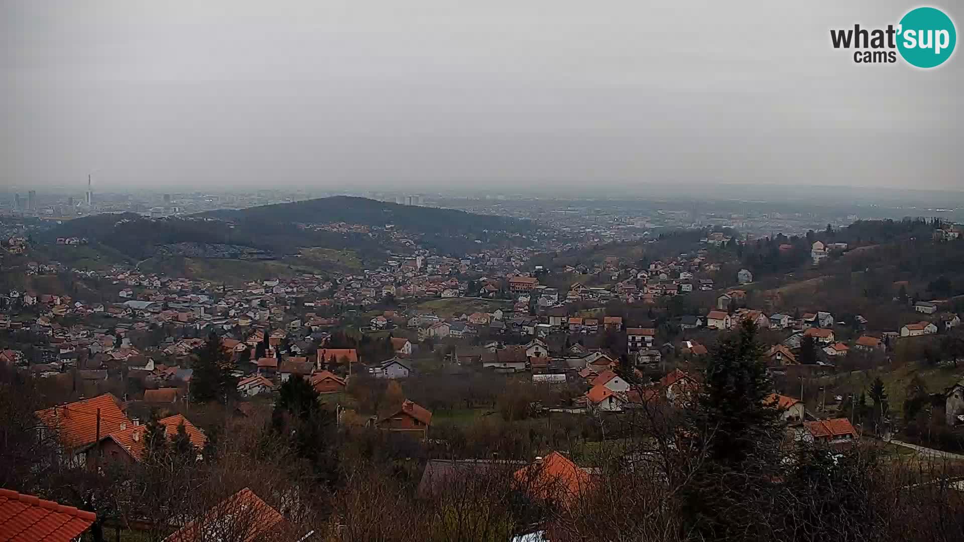 Vista panoramica di Zagabria