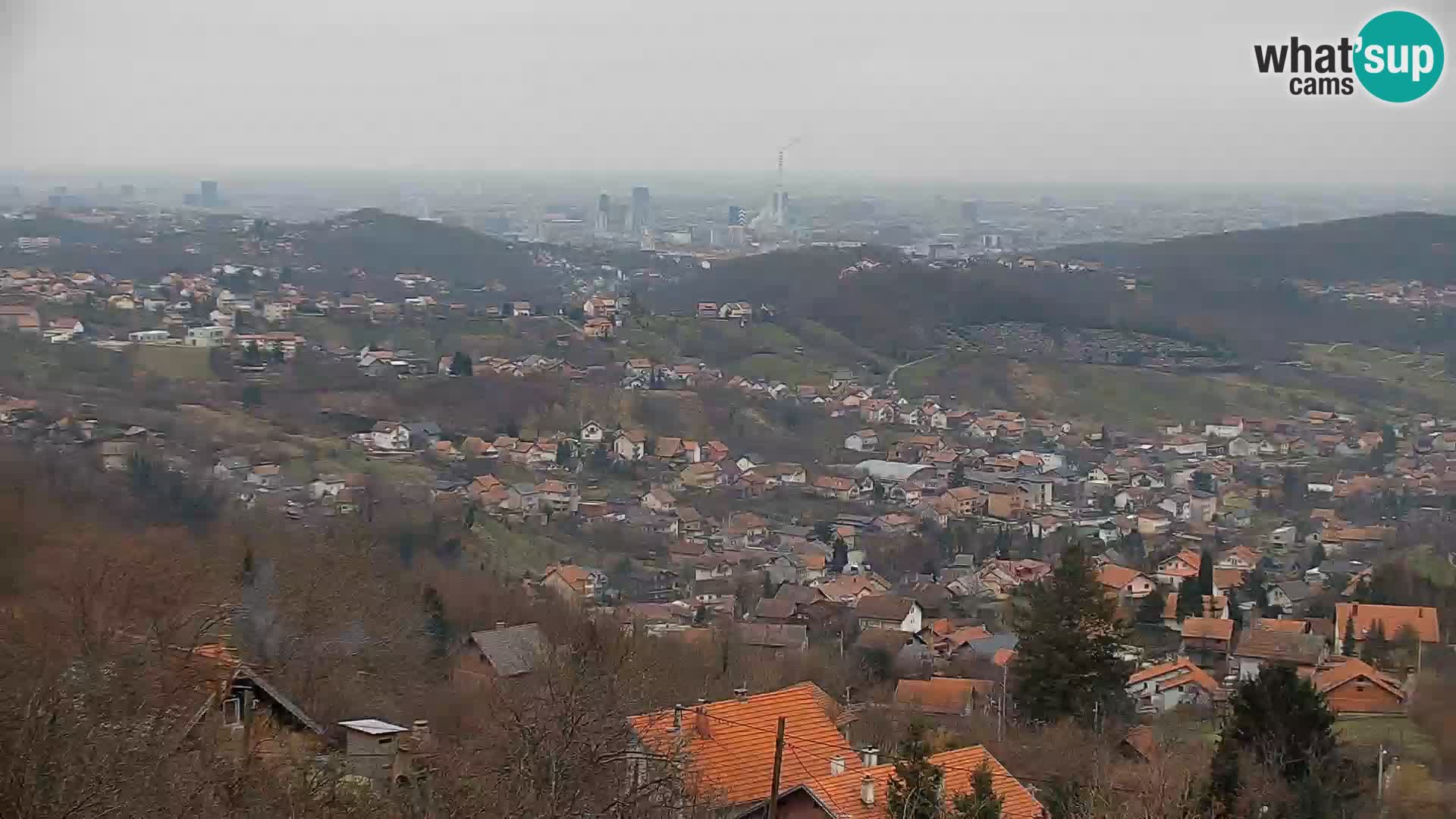 Vue panoramique de Zagreb