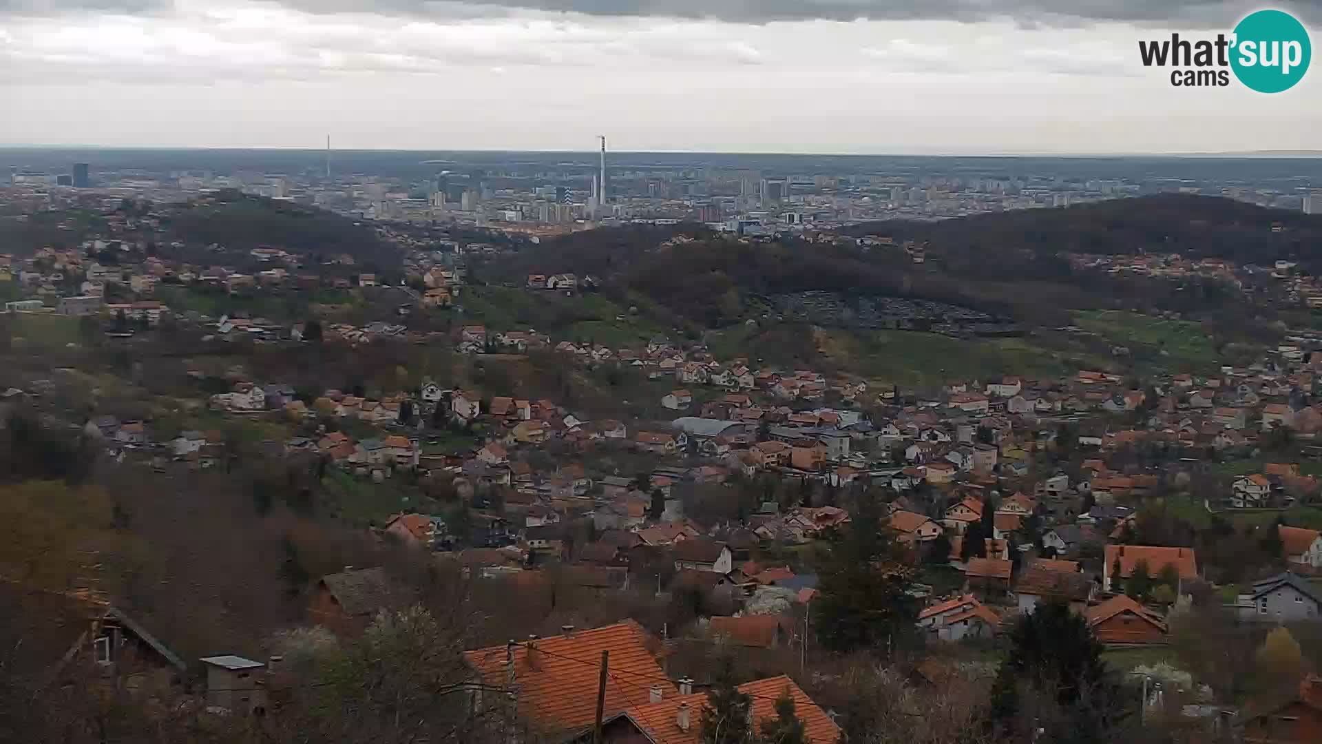 Vista panoramica di Zagabria