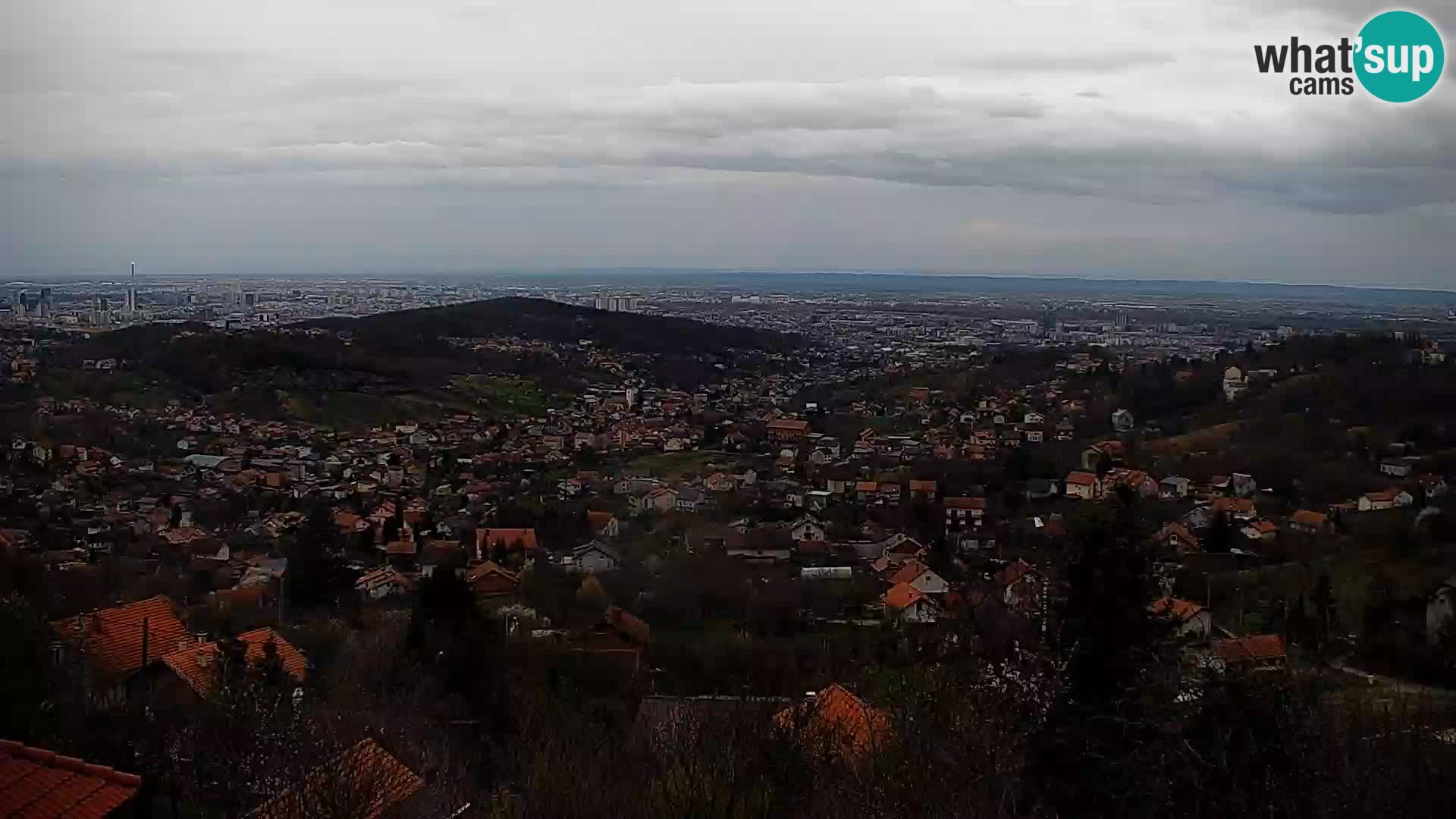 Vista panoramica di Zagabria