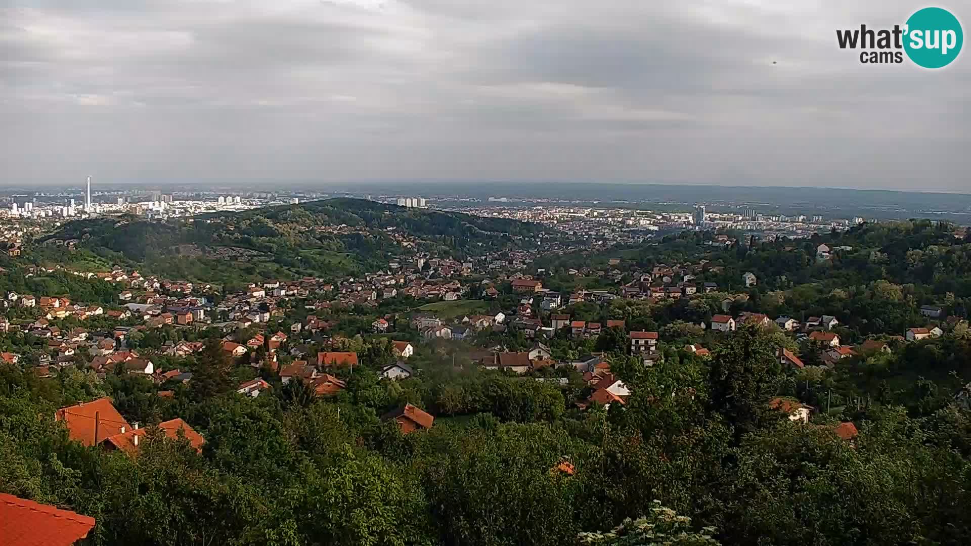 Panoramski pogled na Zagreb