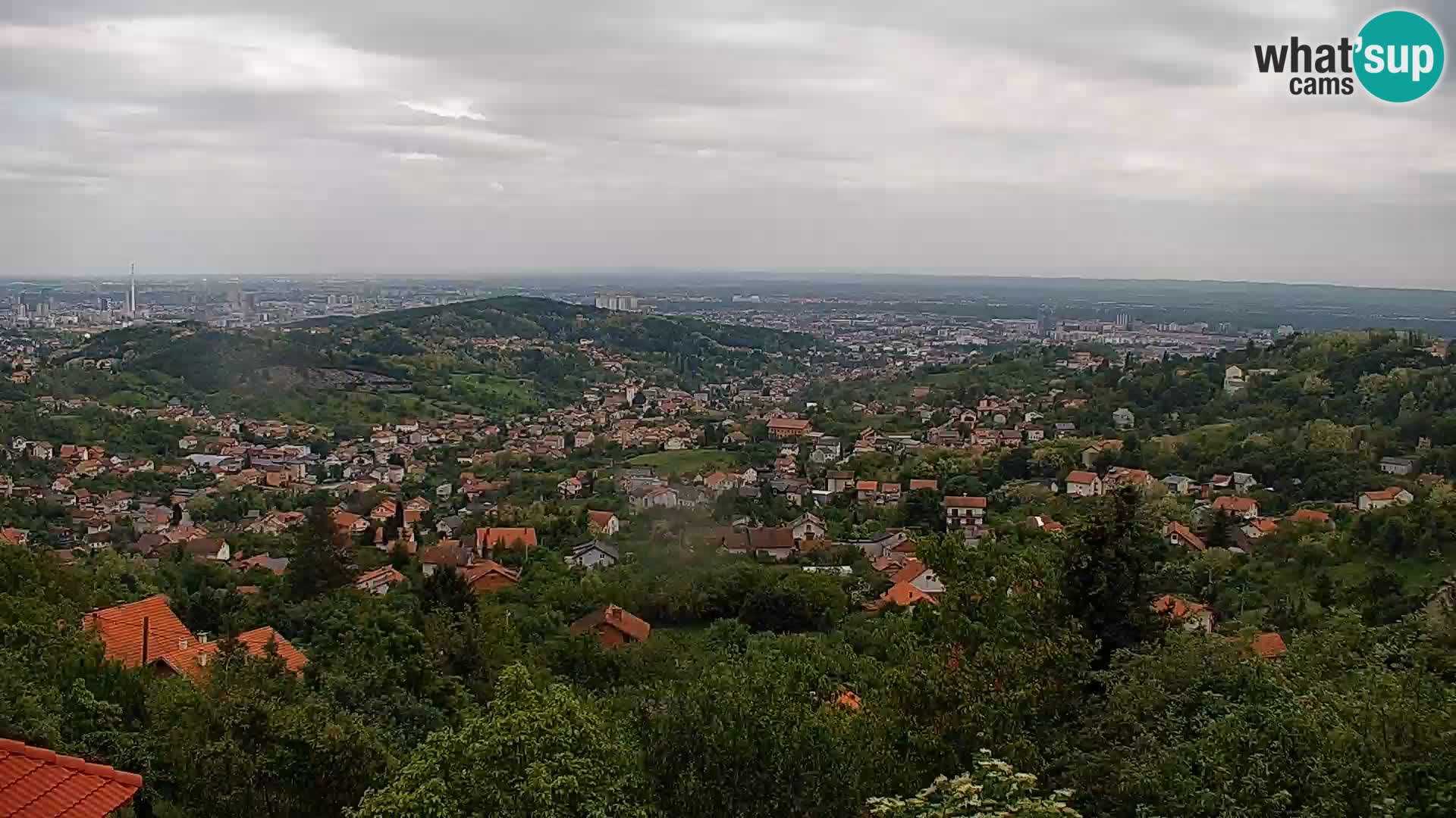 Panoramic view of Zagreb
