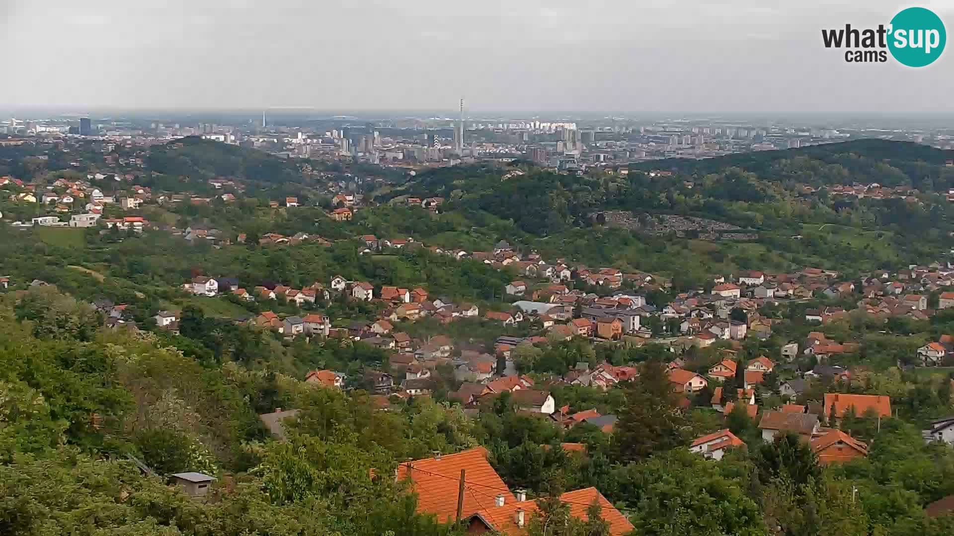 Panoramic view of Zagreb
