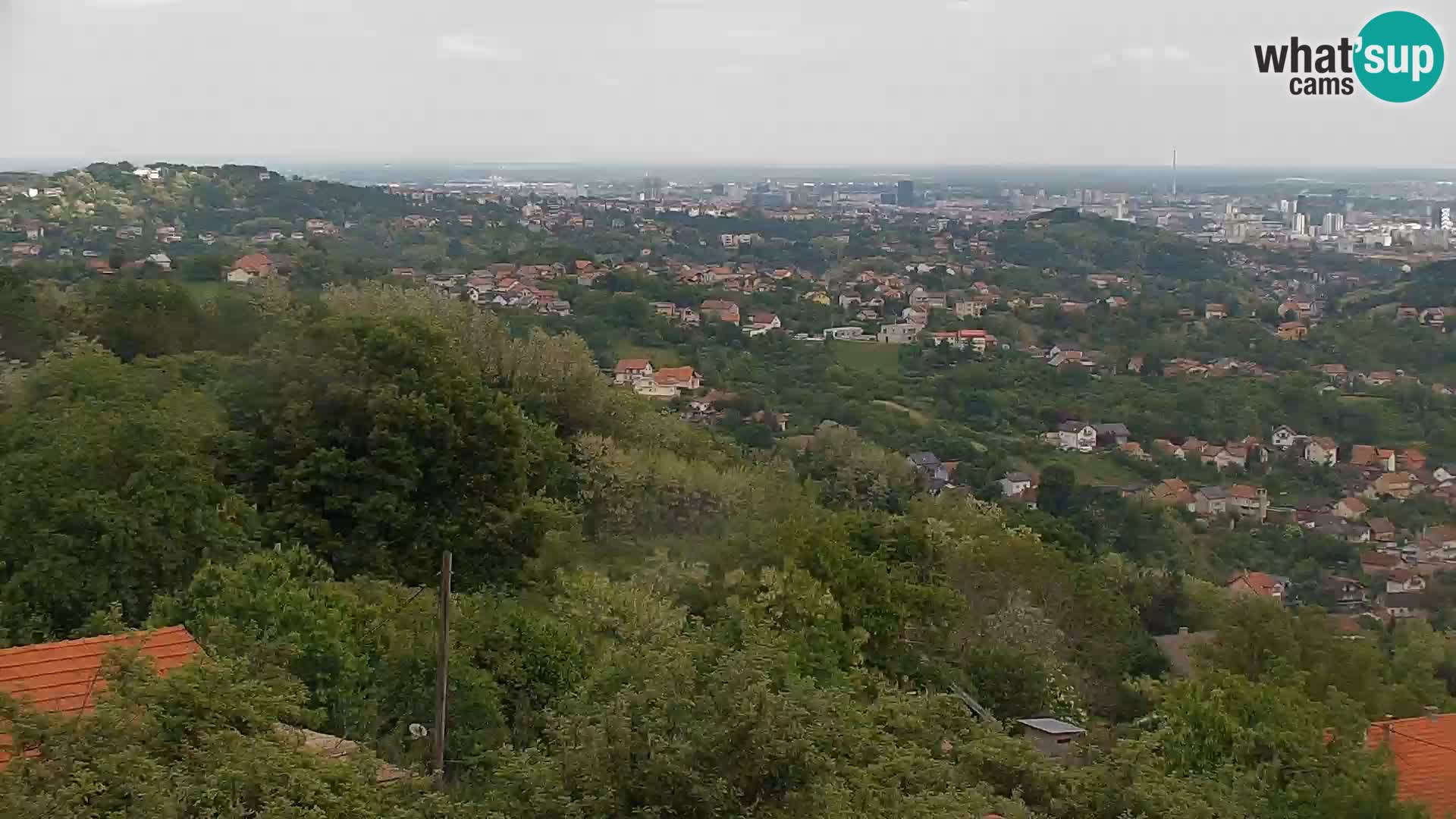 Vista panoramica di Zagabria
