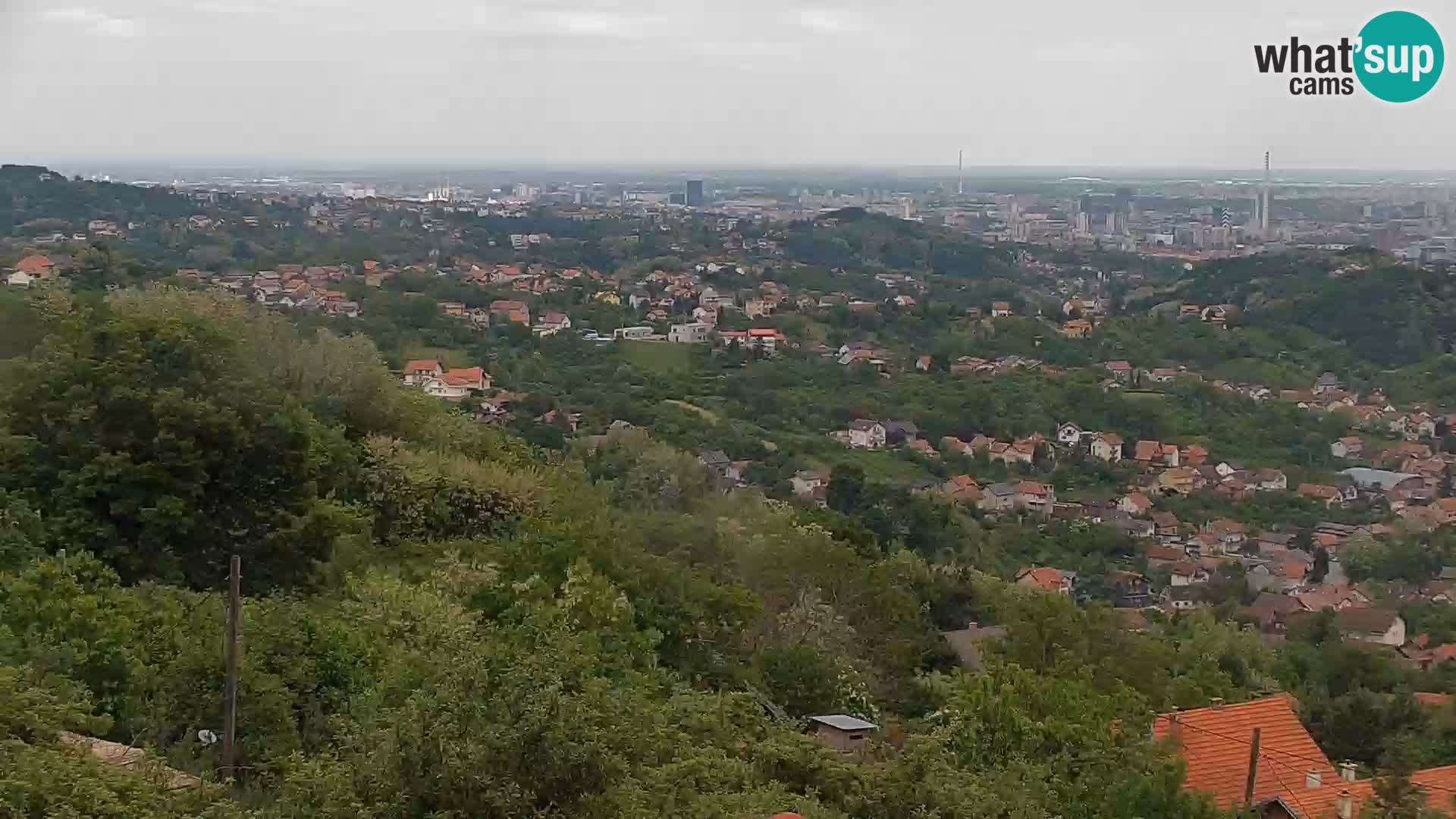 Vista panoramica di Zagabria