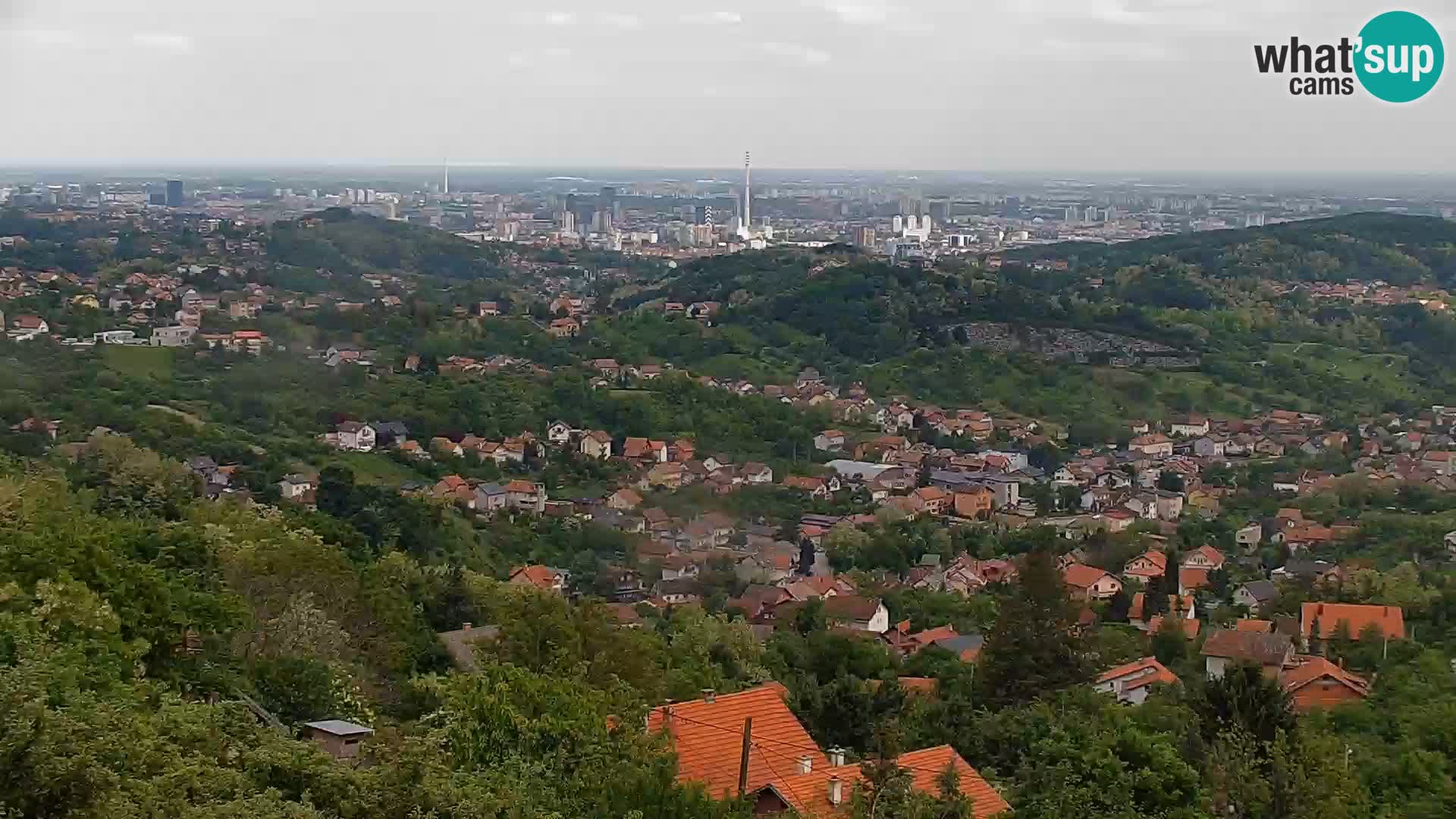 Panoramic view of Zagreb