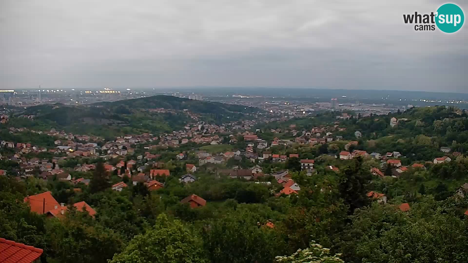 Panoramic view of Zagreb