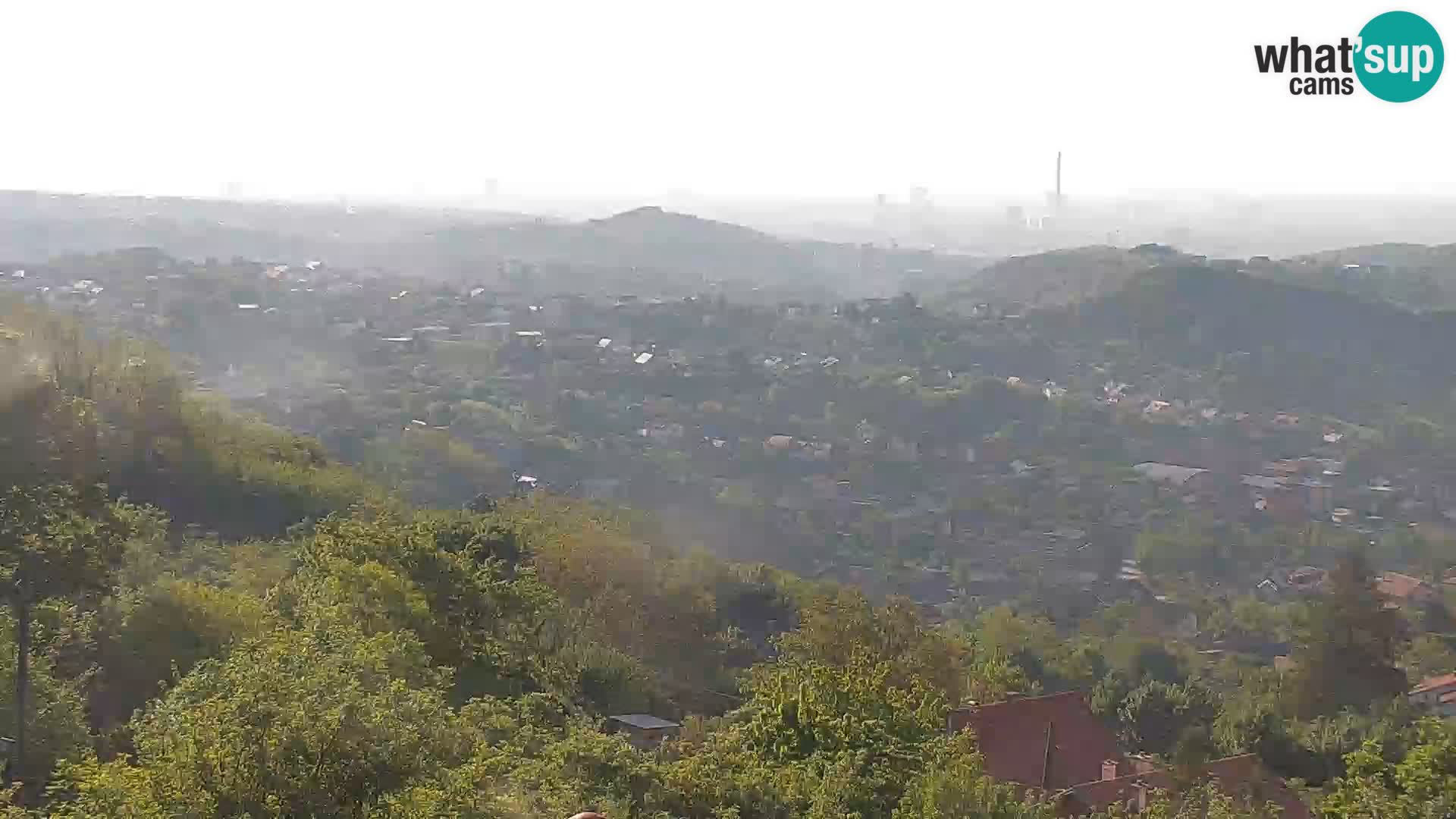 Vista panoramica di Zagabria