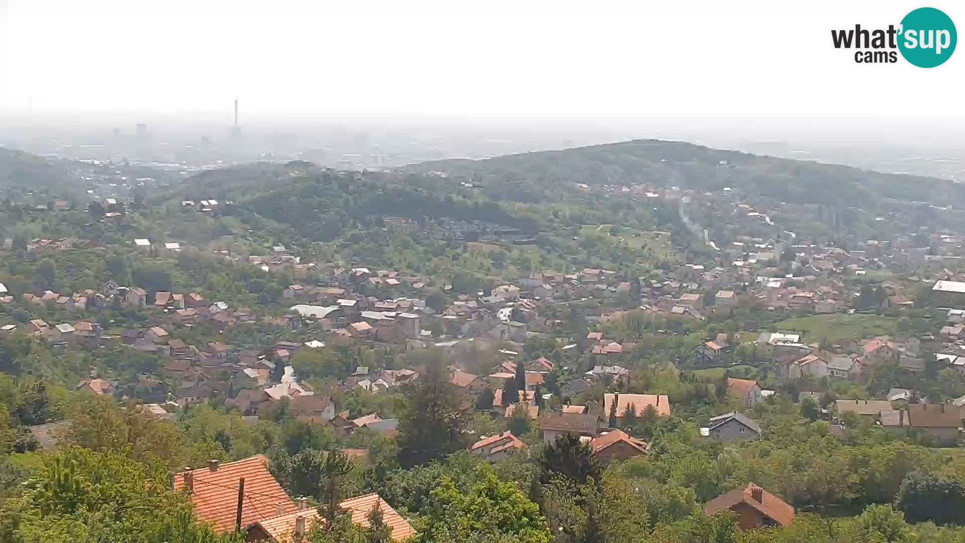 Vista panoramica di Zagabria