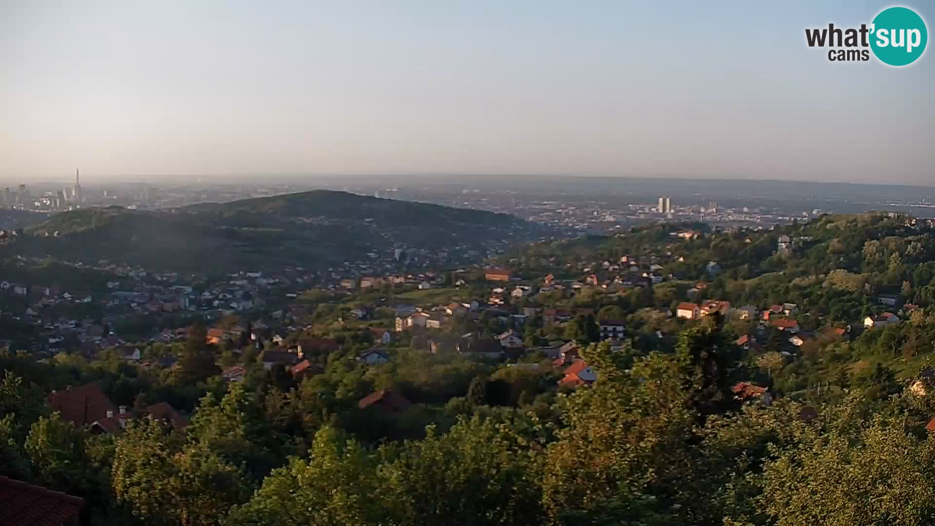Vista panoramica di Zagabria
