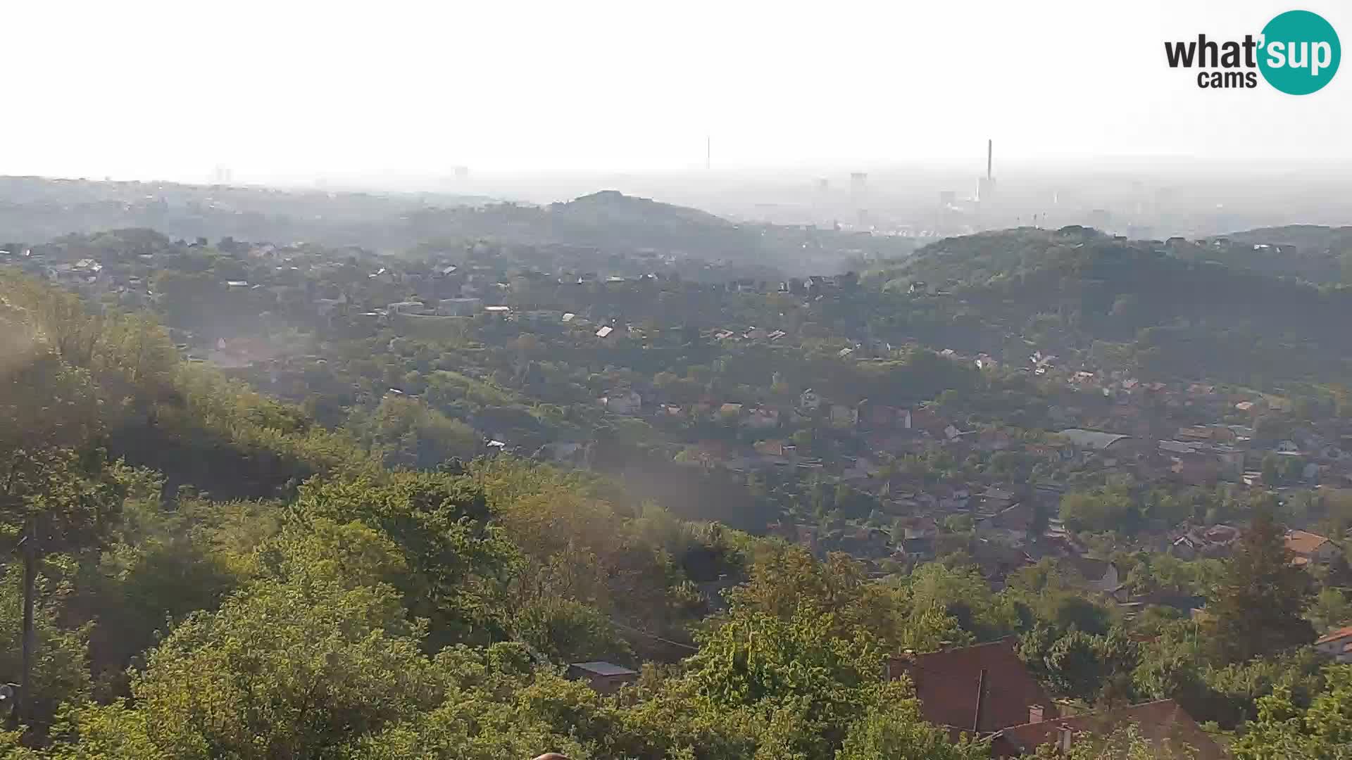 Vista panoramica di Zagabria