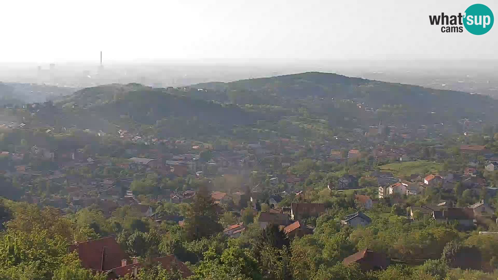 Vista panoramica di Zagabria
