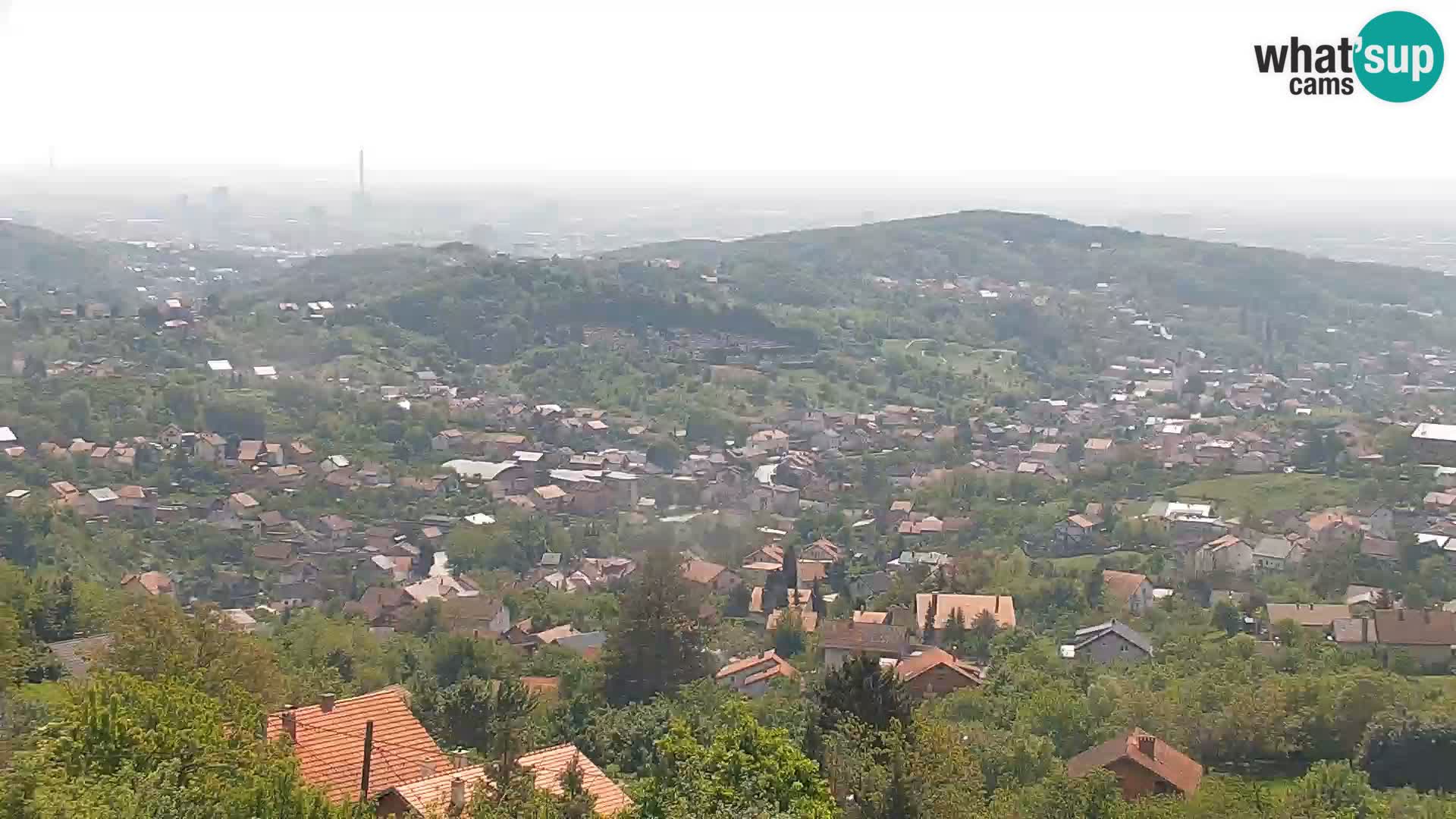 Vista panoramica di Zagabria