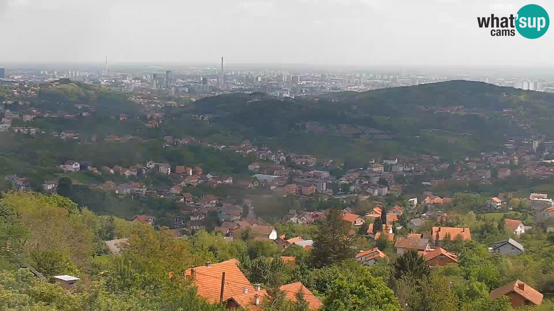 Vista panoramica di Zagabria