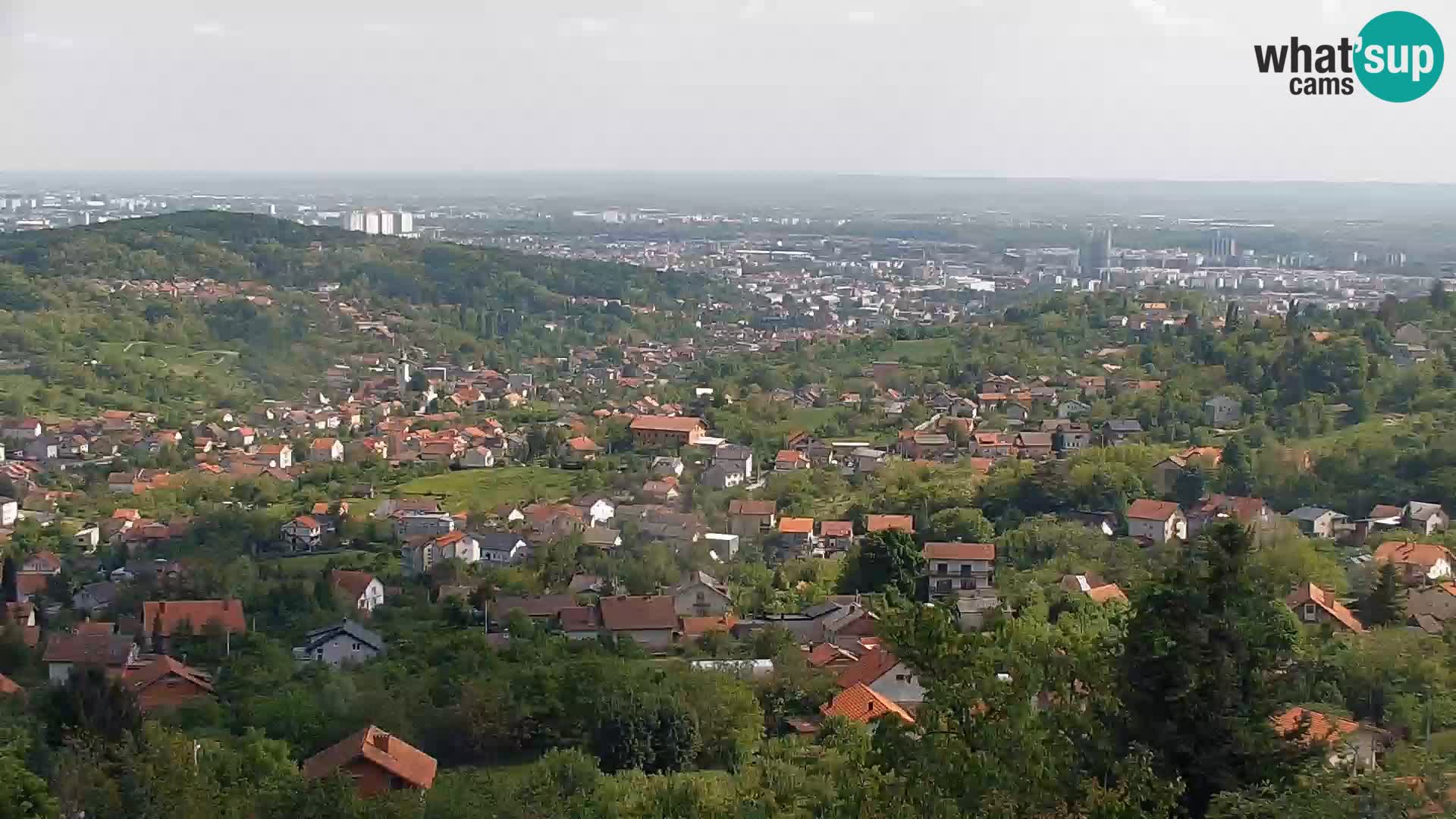 Vista panoramica di Zagabria