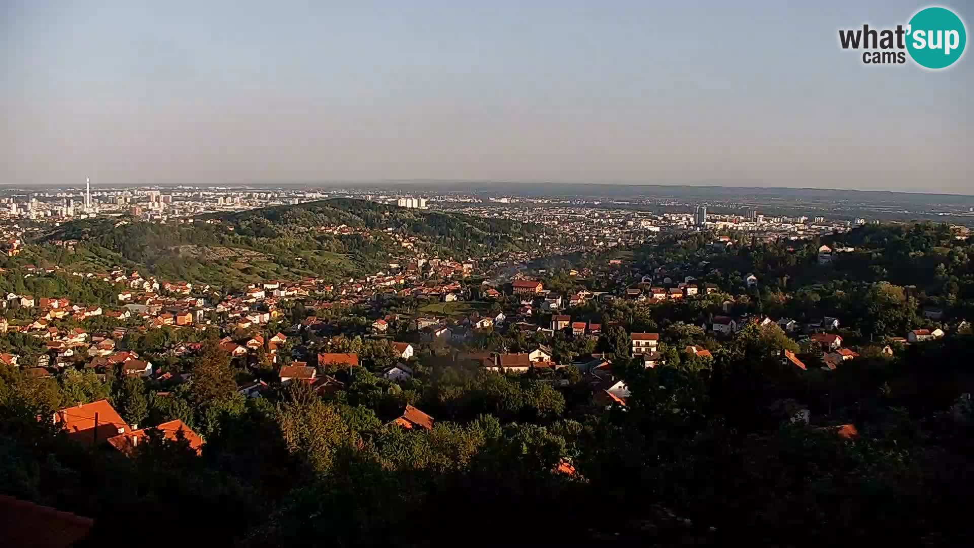 Vista panoramica di Zagabria