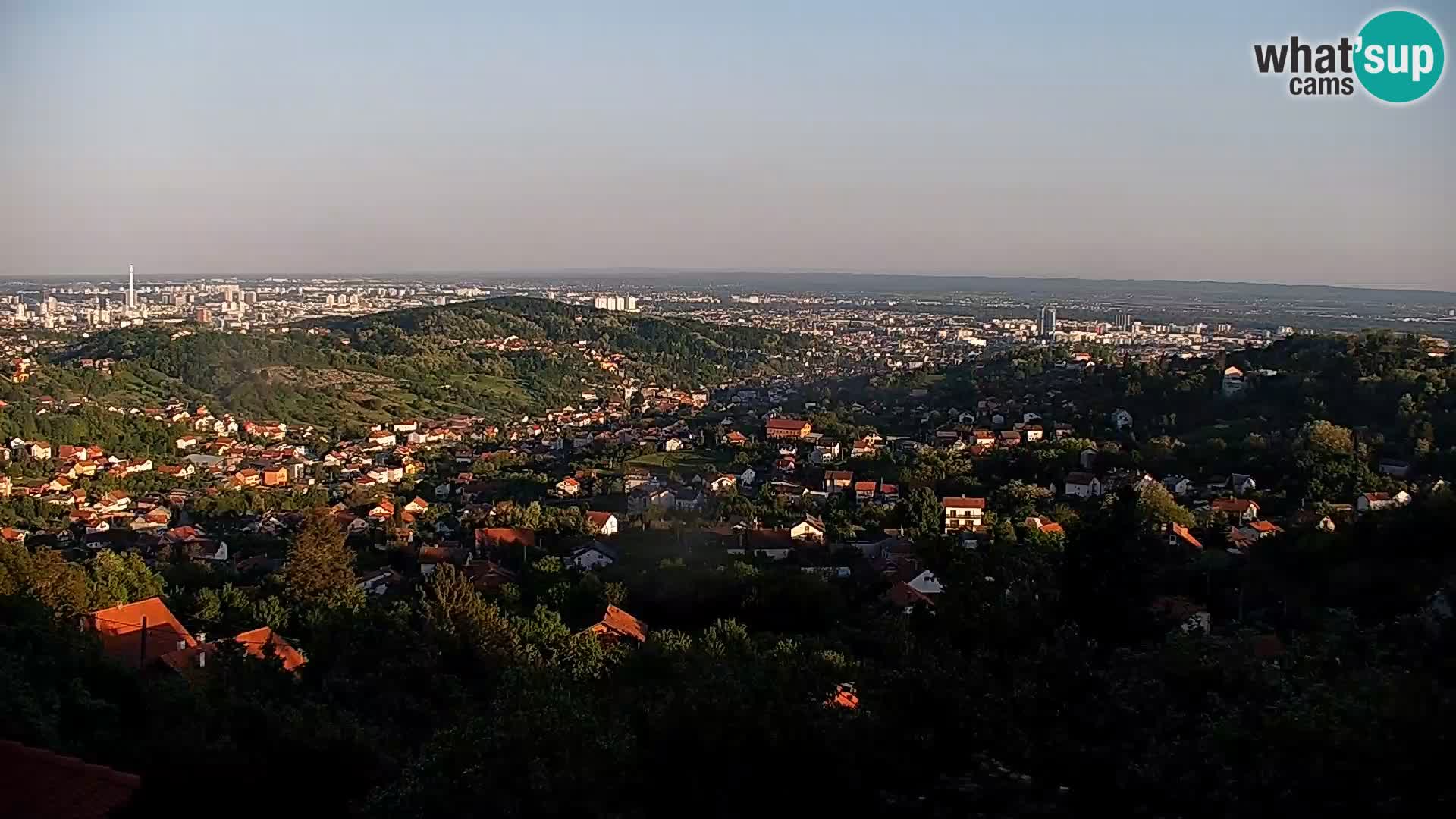 Panoramski pogled na Zagreb