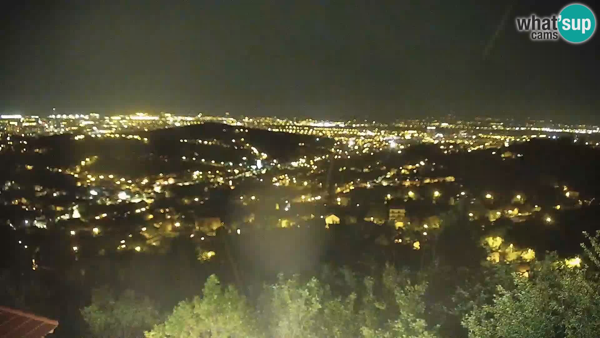 Vista panoramica di Zagabria
