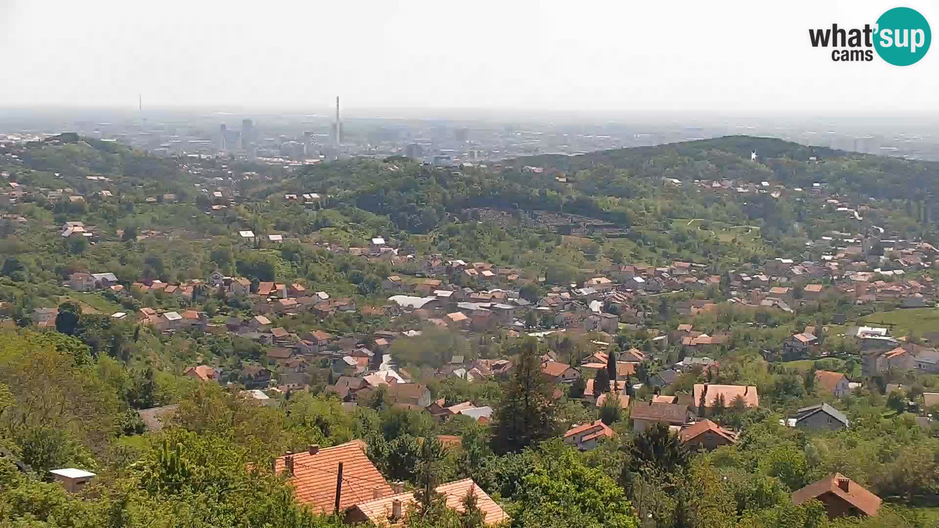 Vista panoramica di Zagabria