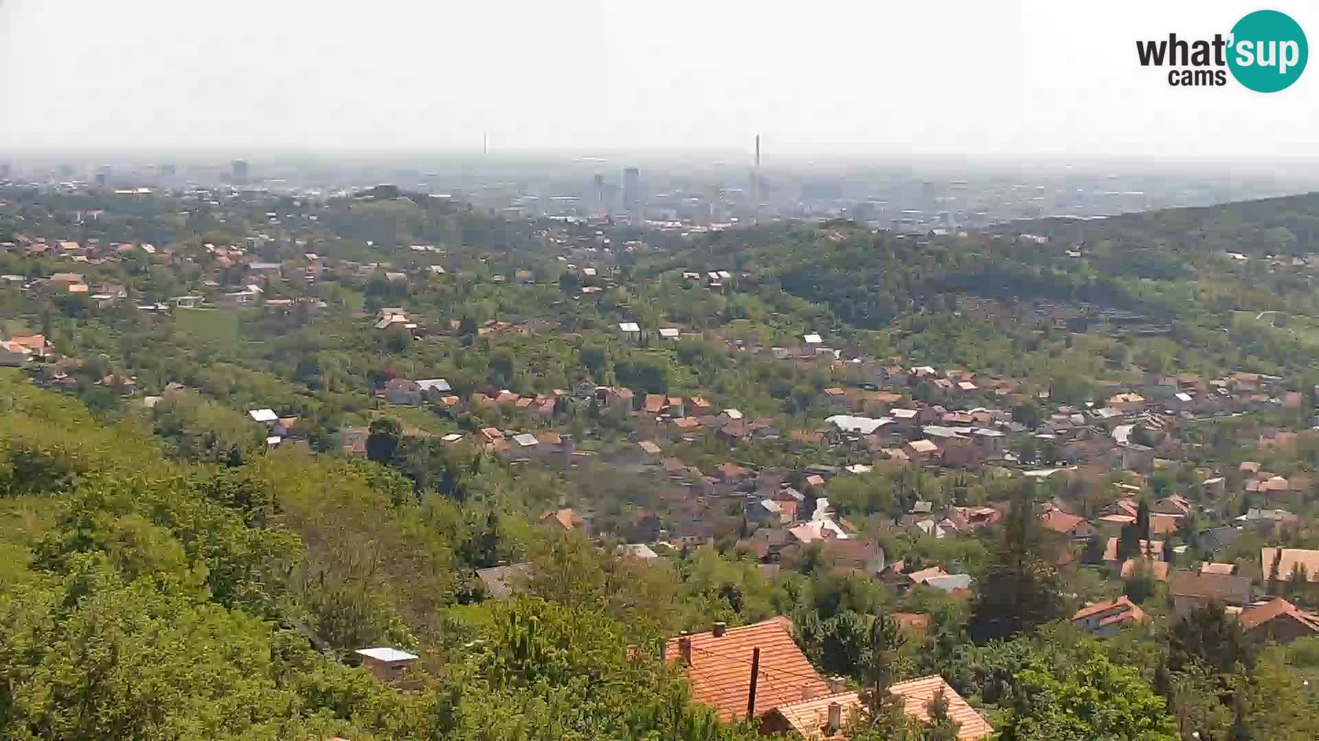 Vista panoramica di Zagabria