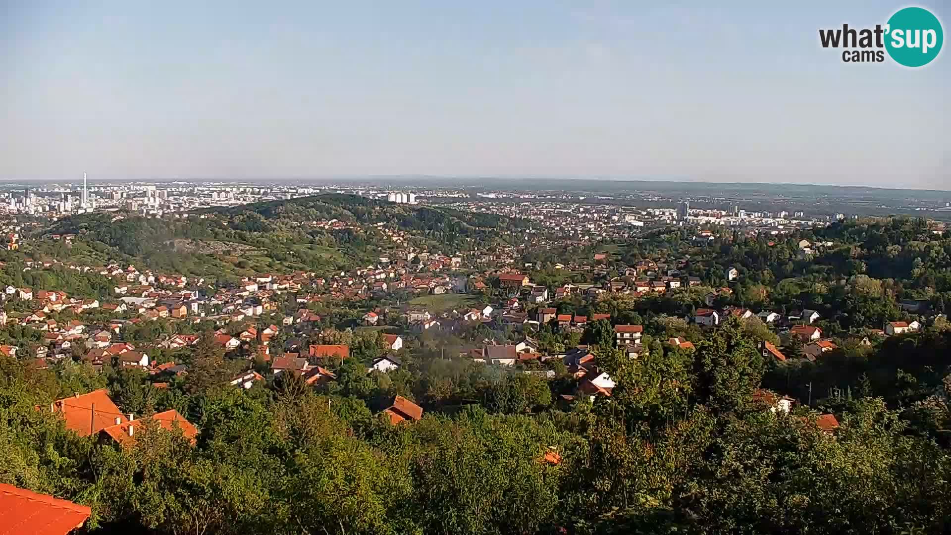 Panoramic view of Zagreb