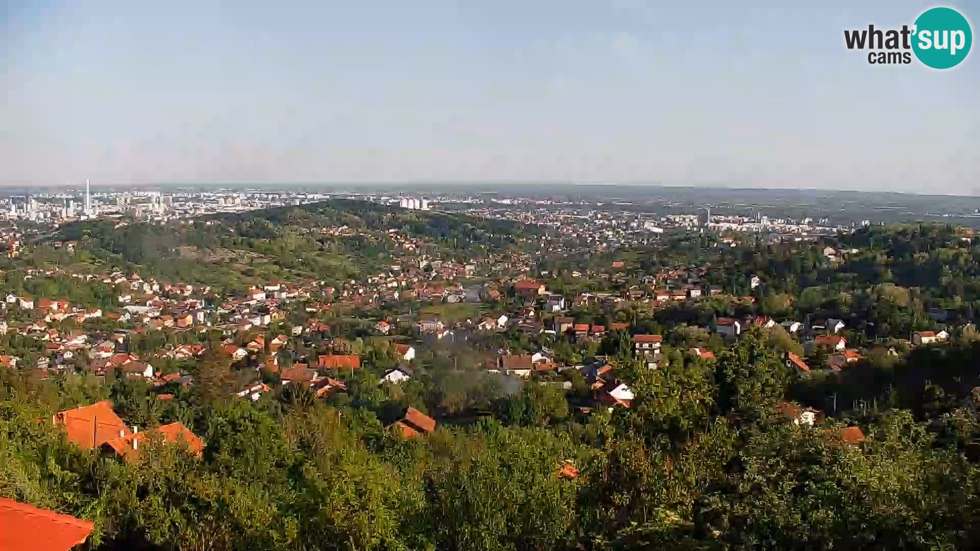 Vista panoramica di Zagabria