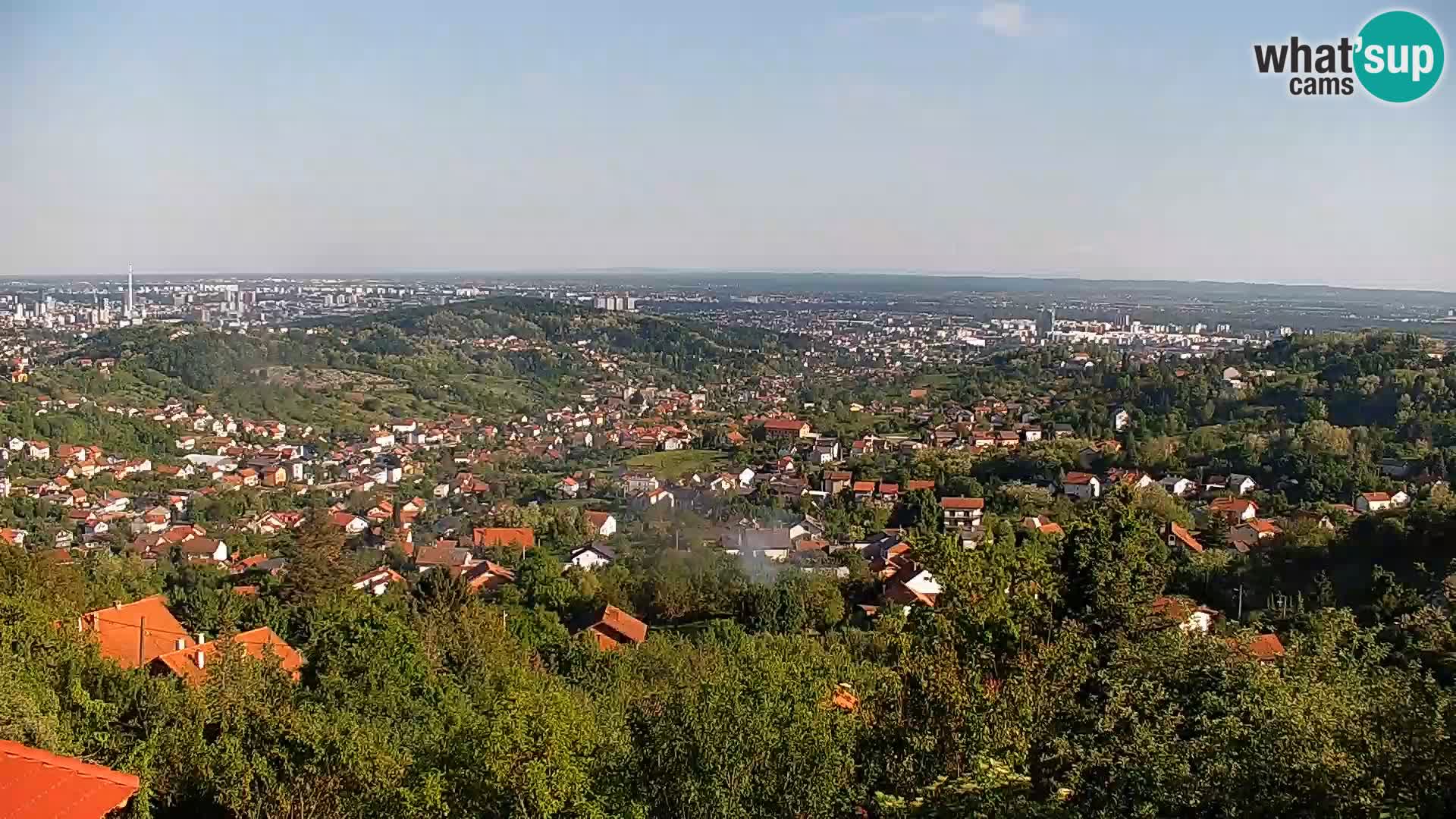 Vista panoramica di Zagabria