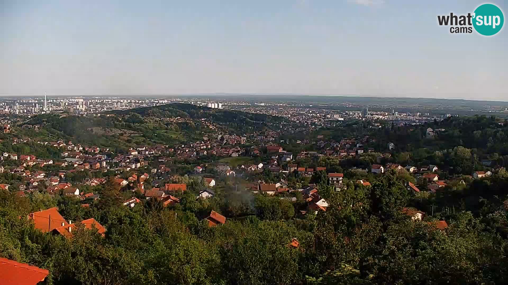 Vista panoramica di Zagabria