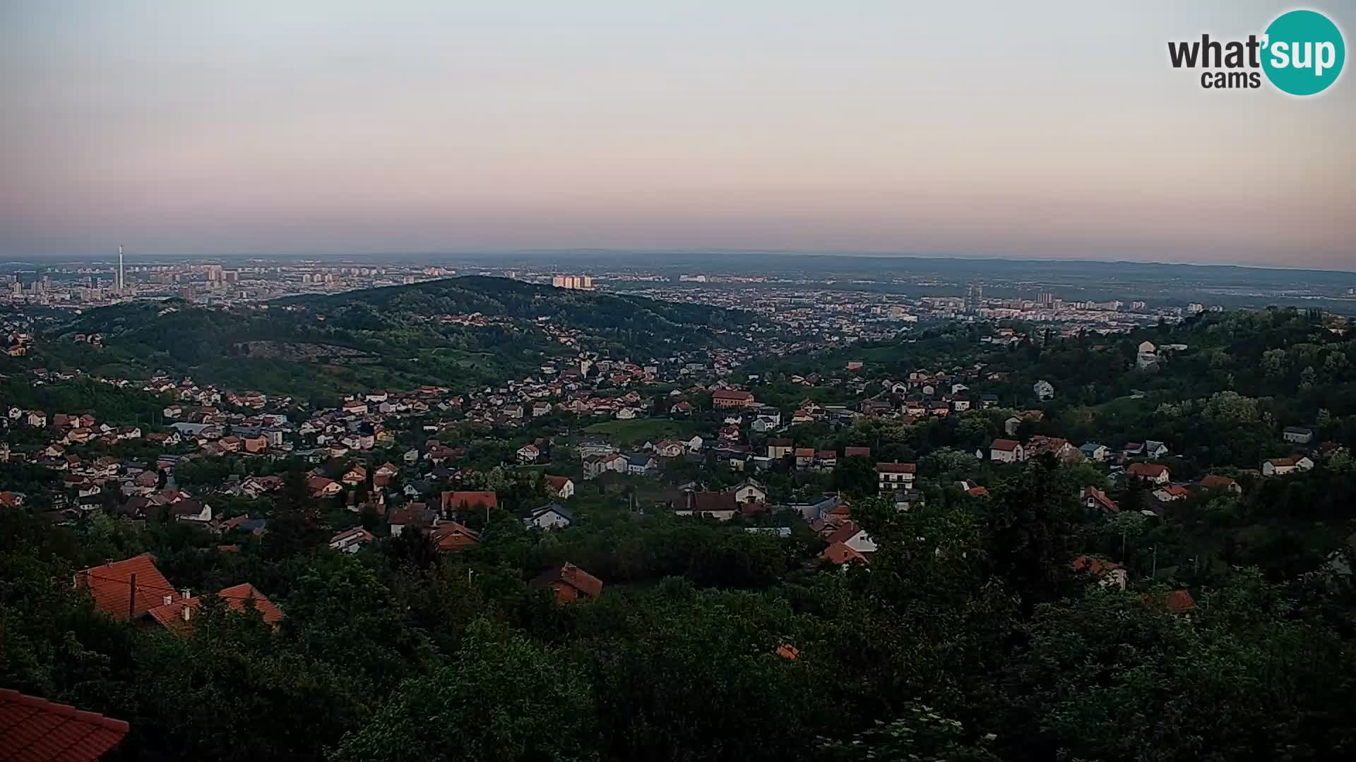 Vue panoramique de Zagreb