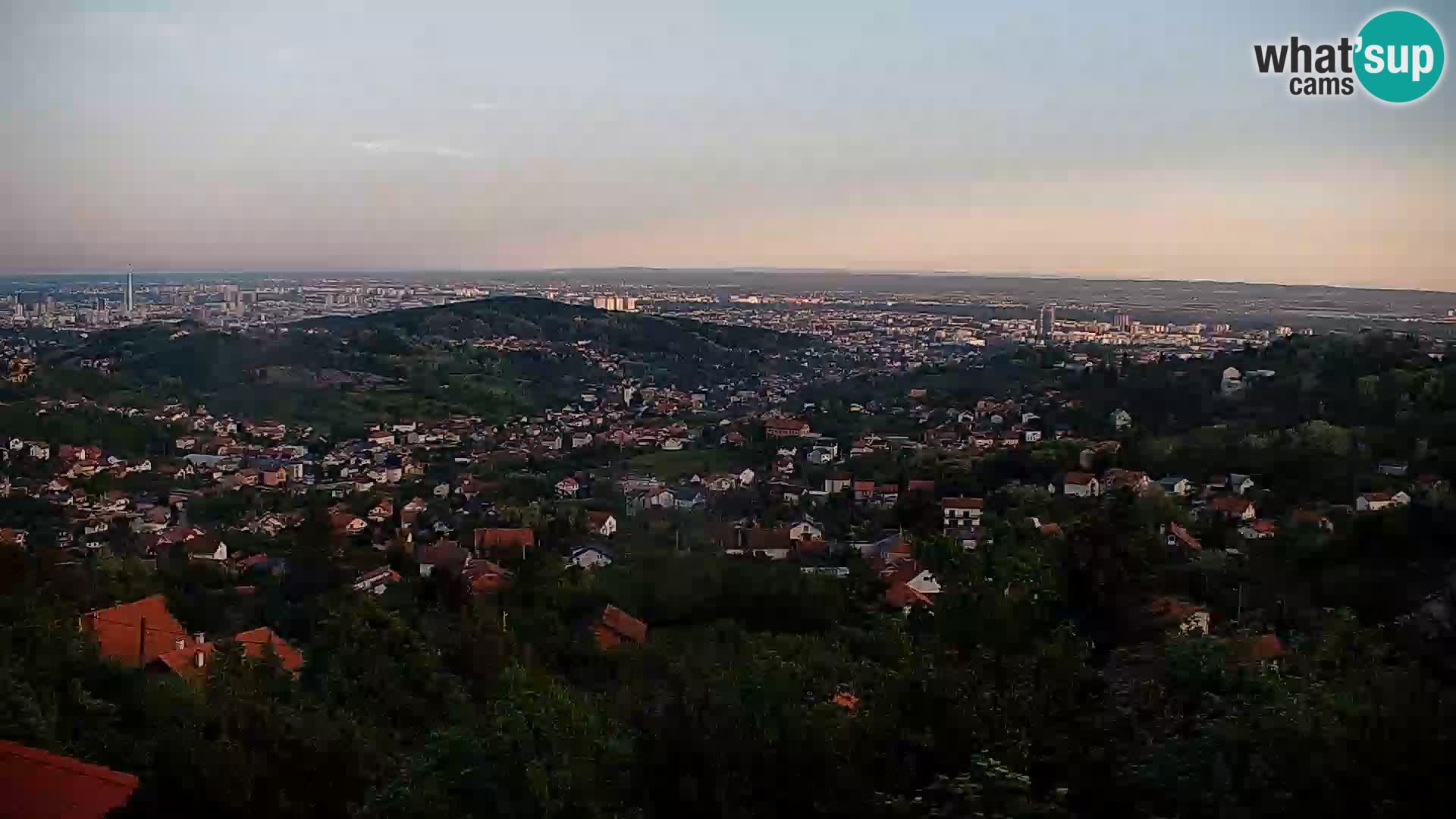 Panoramic view of Zagreb