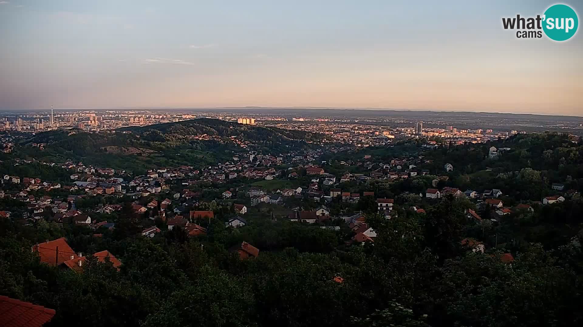 Panoramic view of Zagreb