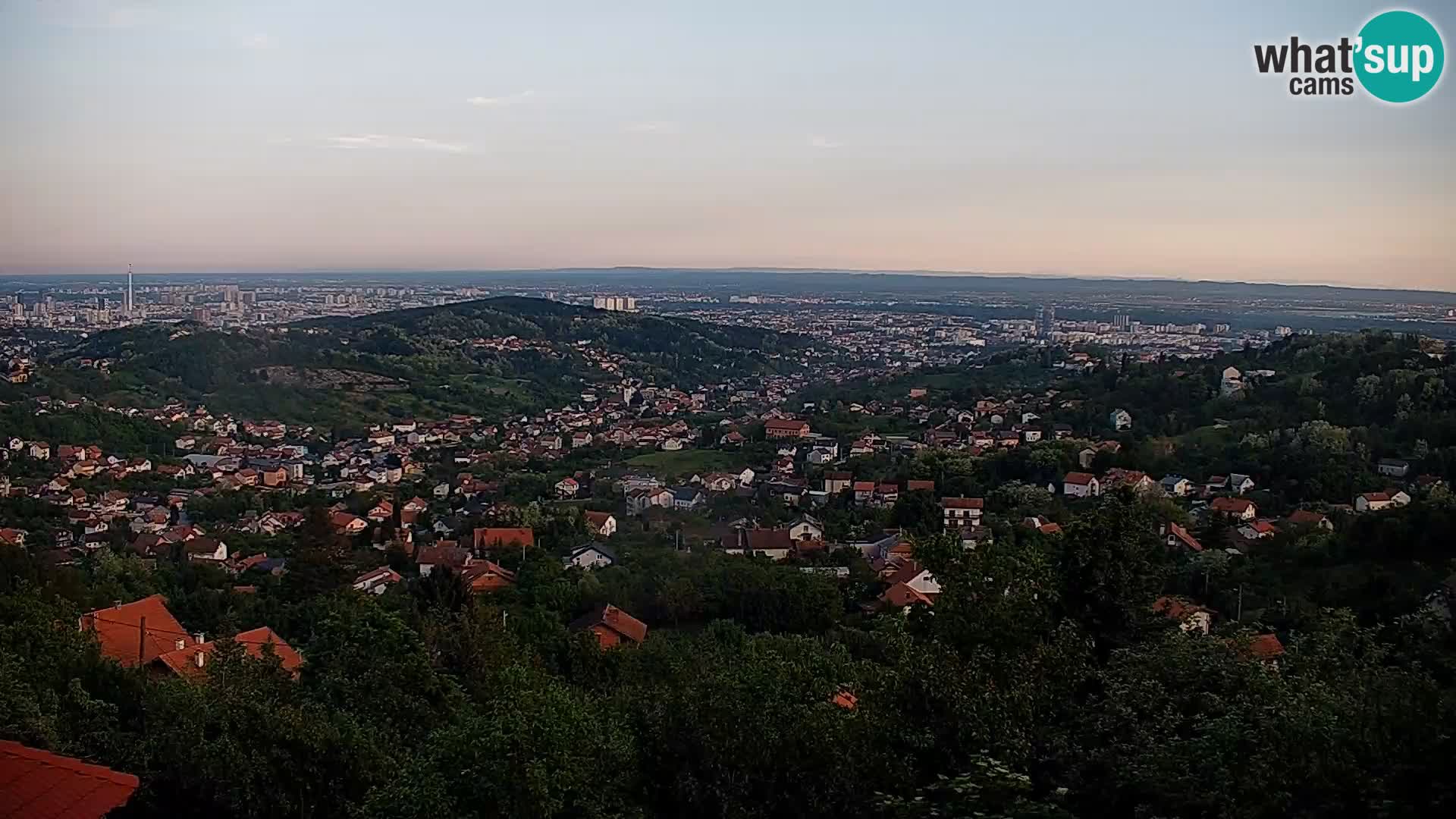Panoramic view of Zagreb