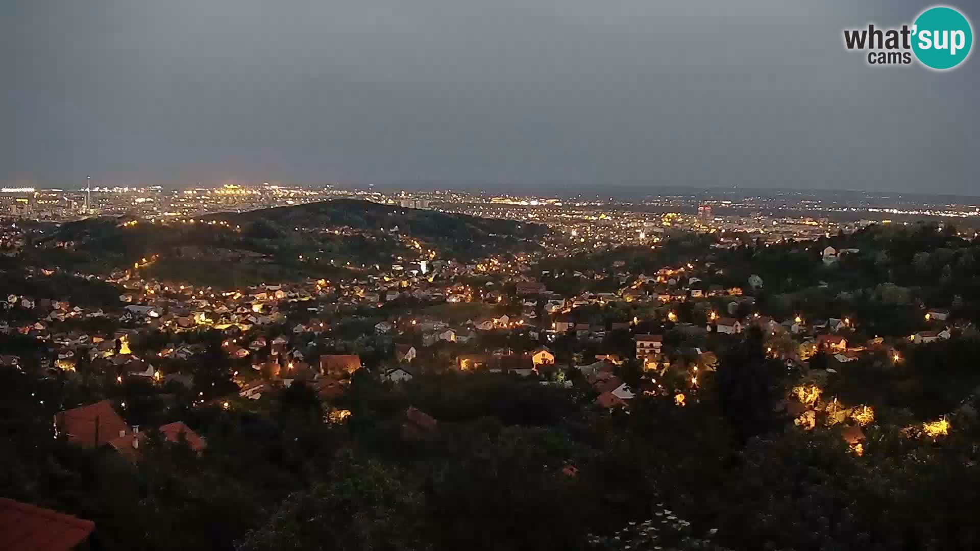 Vista panoramica di Zagabria