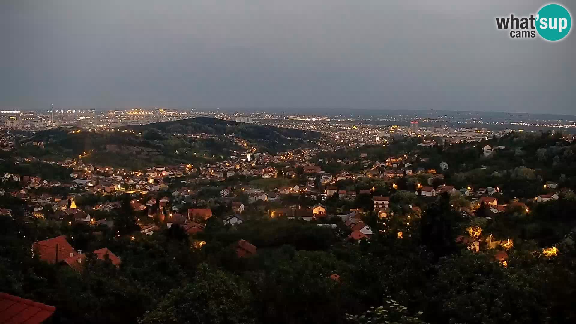 Vista panoramica di Zagabria